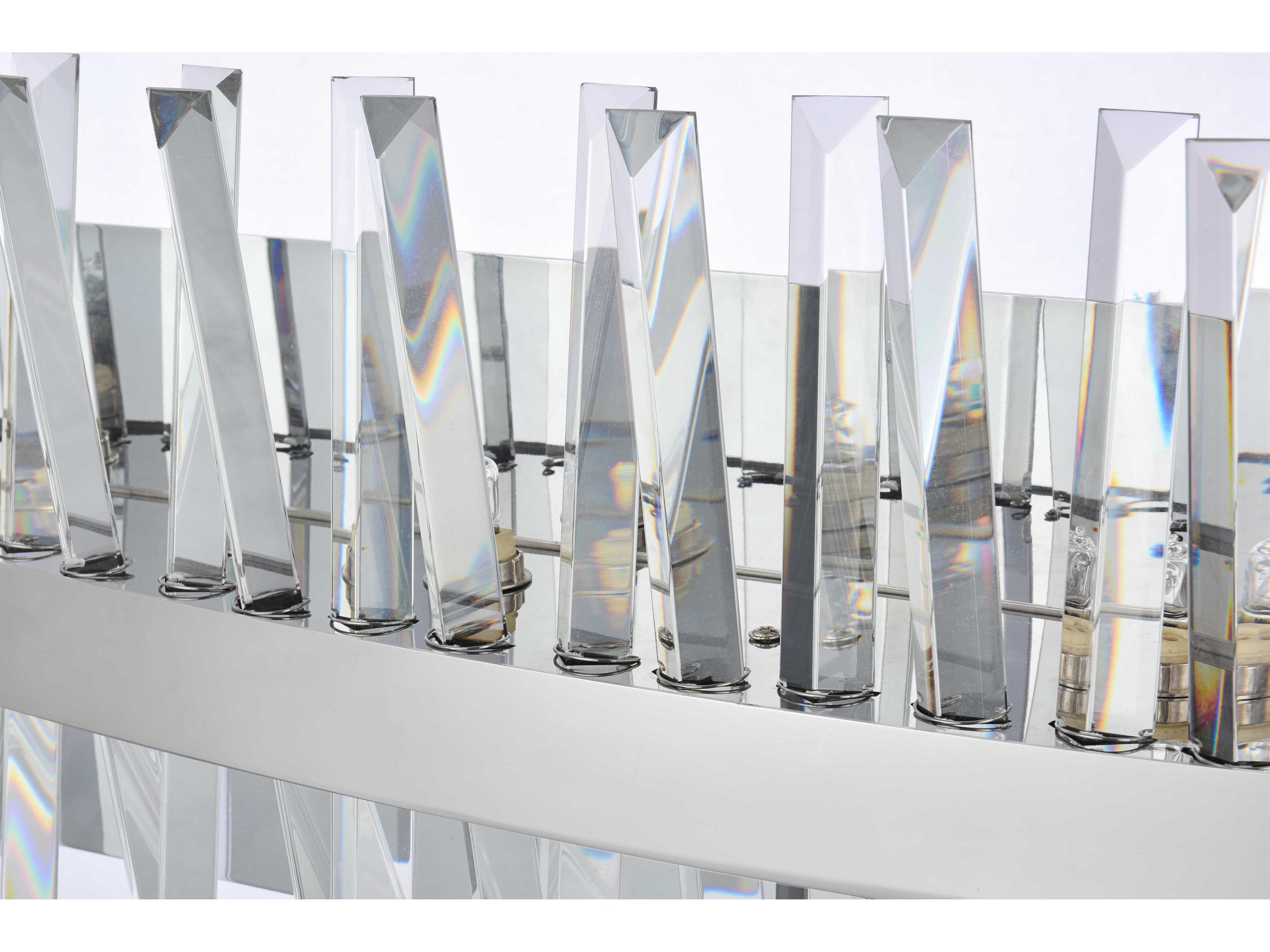 Elegant Lighting Serephina 8-Light Chrome Crystal Vanity Light