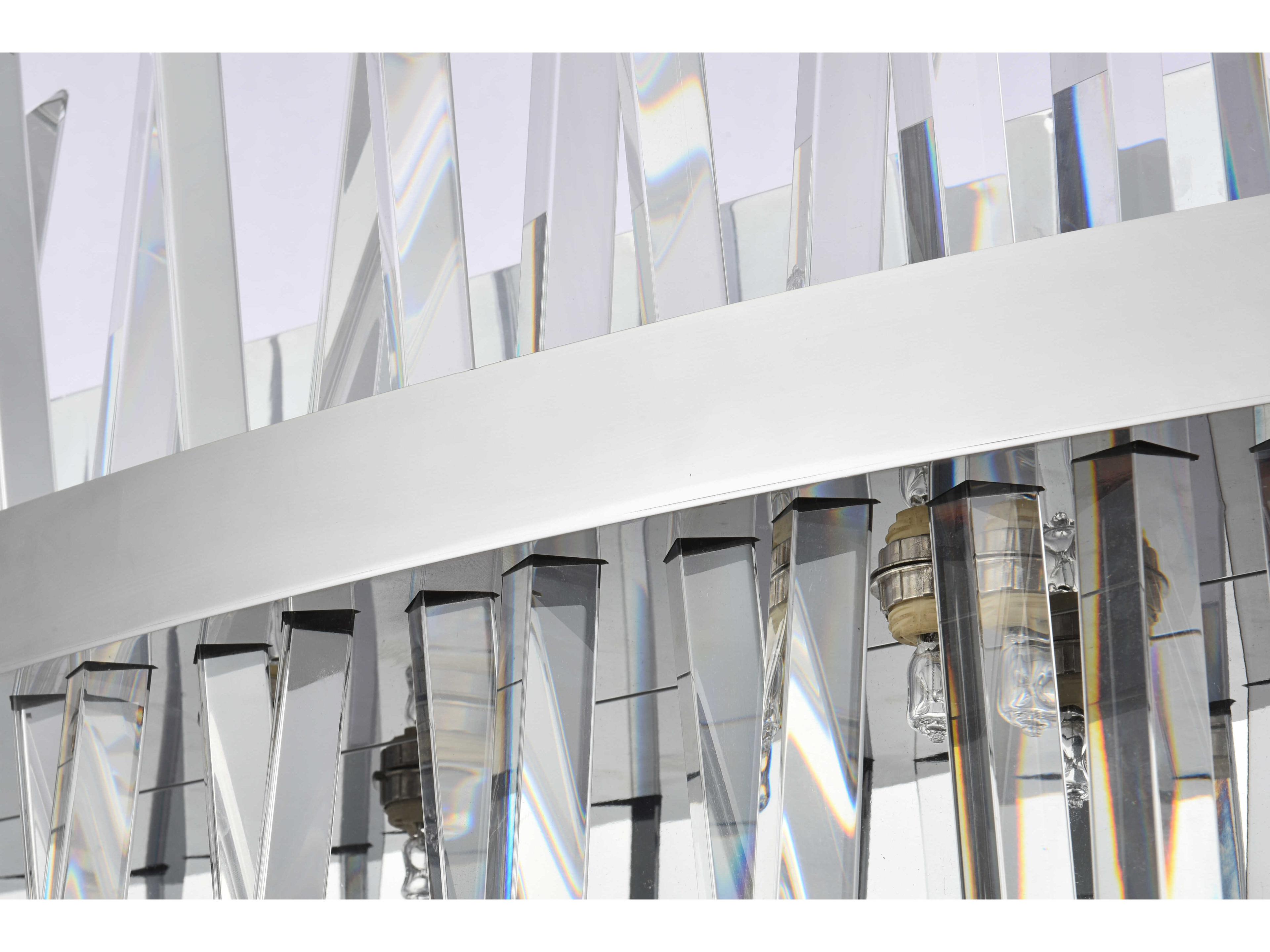 Elegant Lighting Serephina 8-Light Chrome Crystal Vanity Light