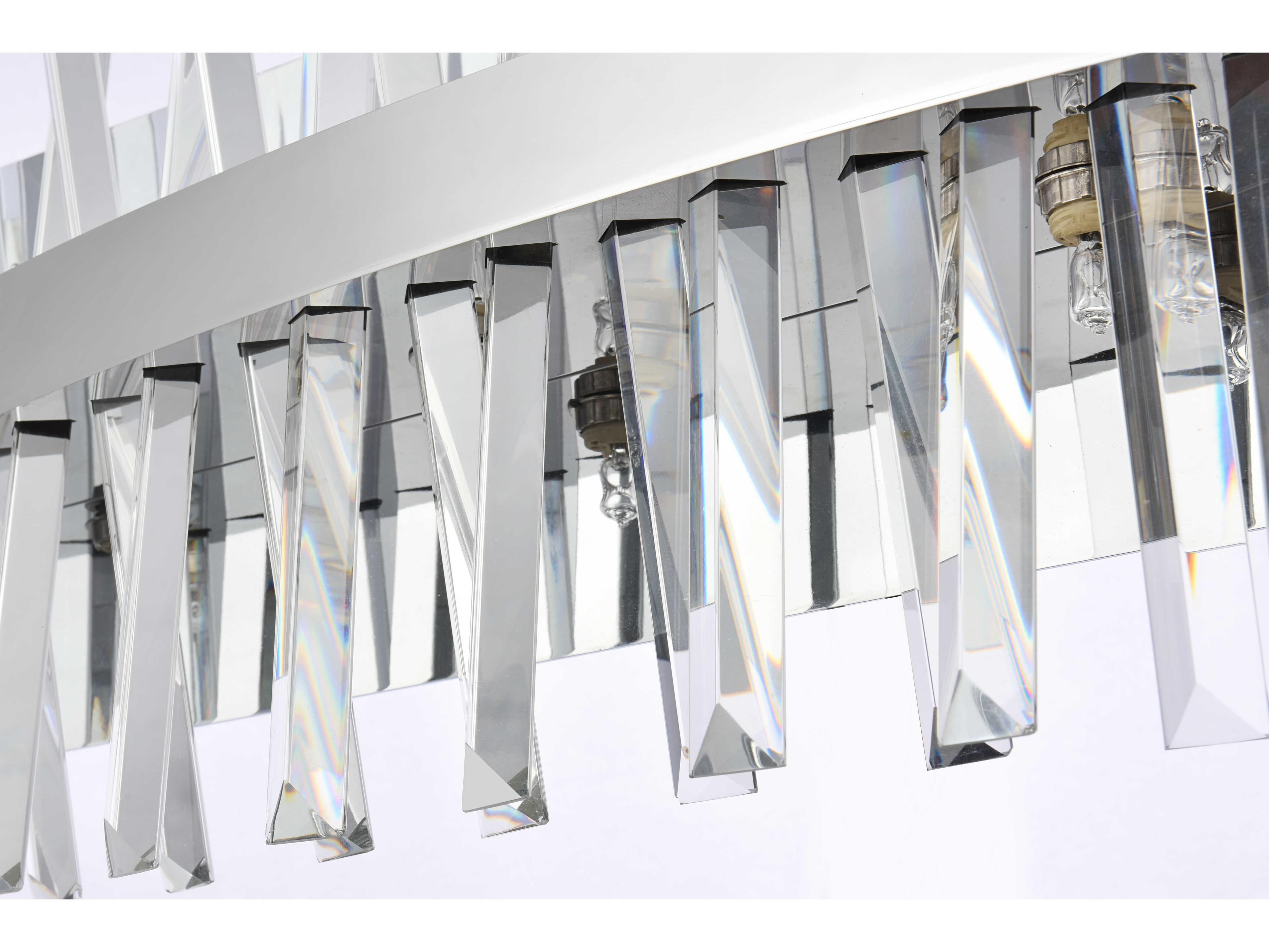 Elegant Lighting Serephina 8-Light Chrome Crystal Vanity Light