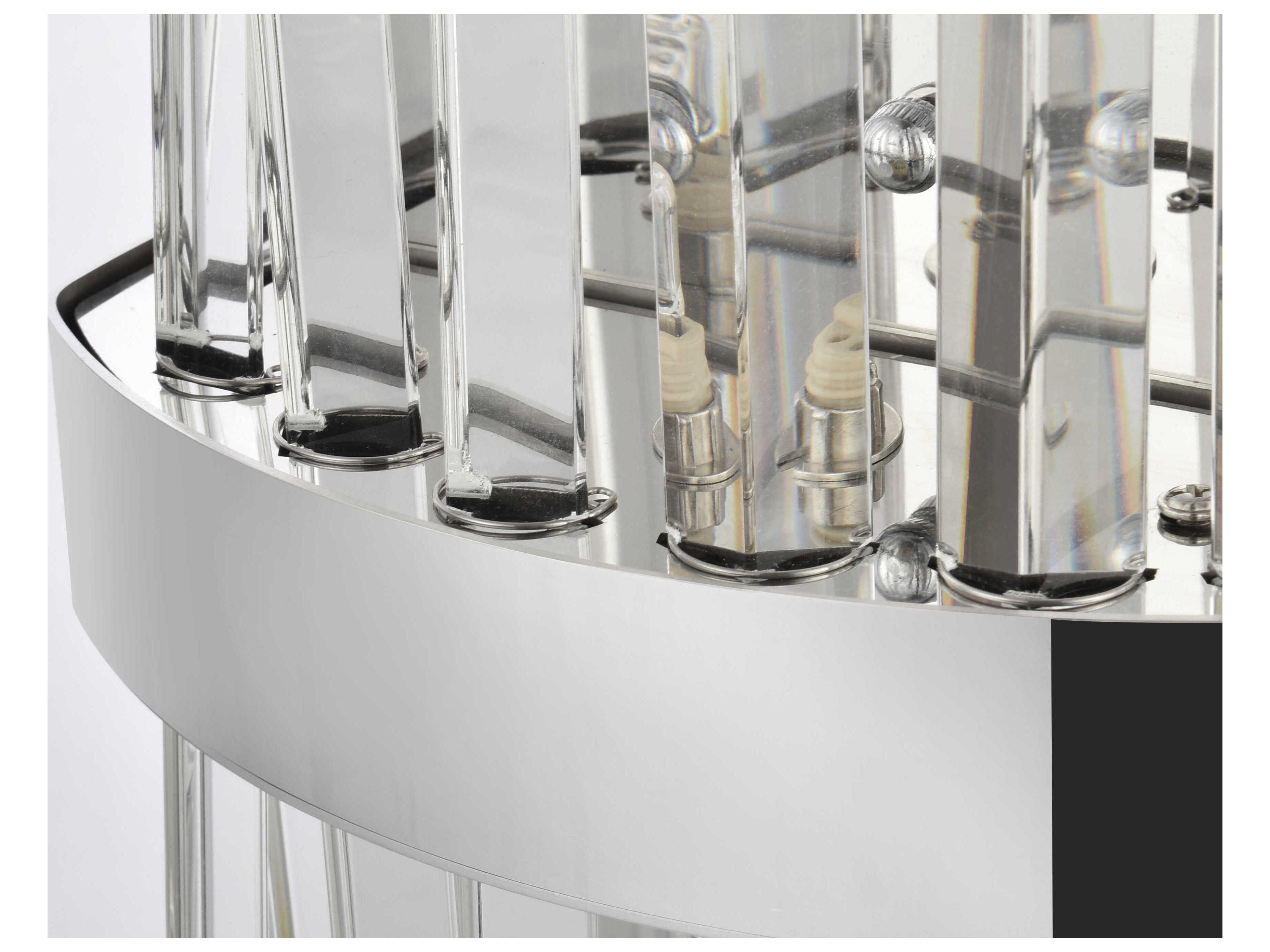 Elegant Lighting Serephina 2-Light Chrome Crystal Wall Sconce