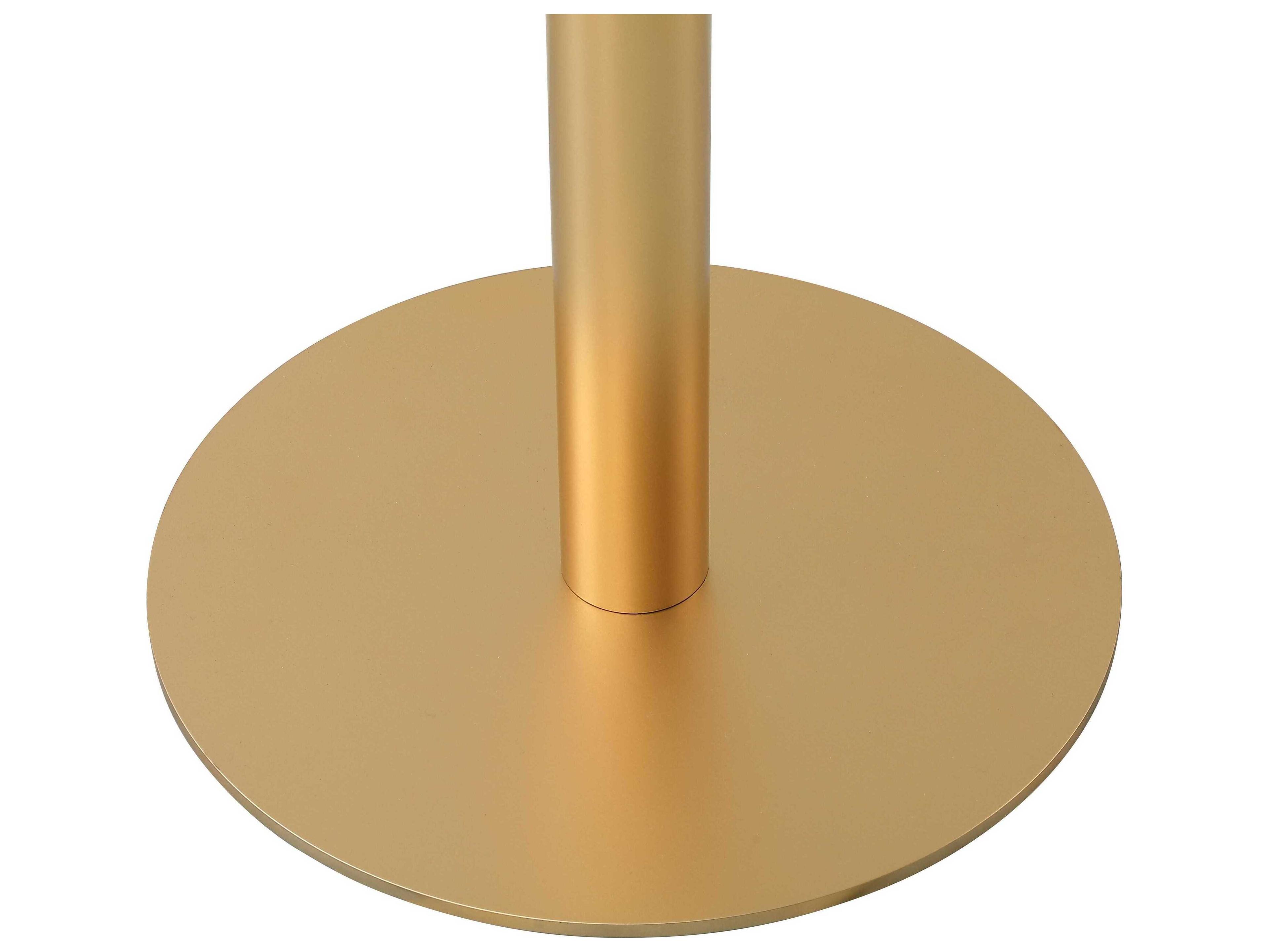 Elegant Lighting Ronan Black Gold Rectangular Faux Marble Bar Table