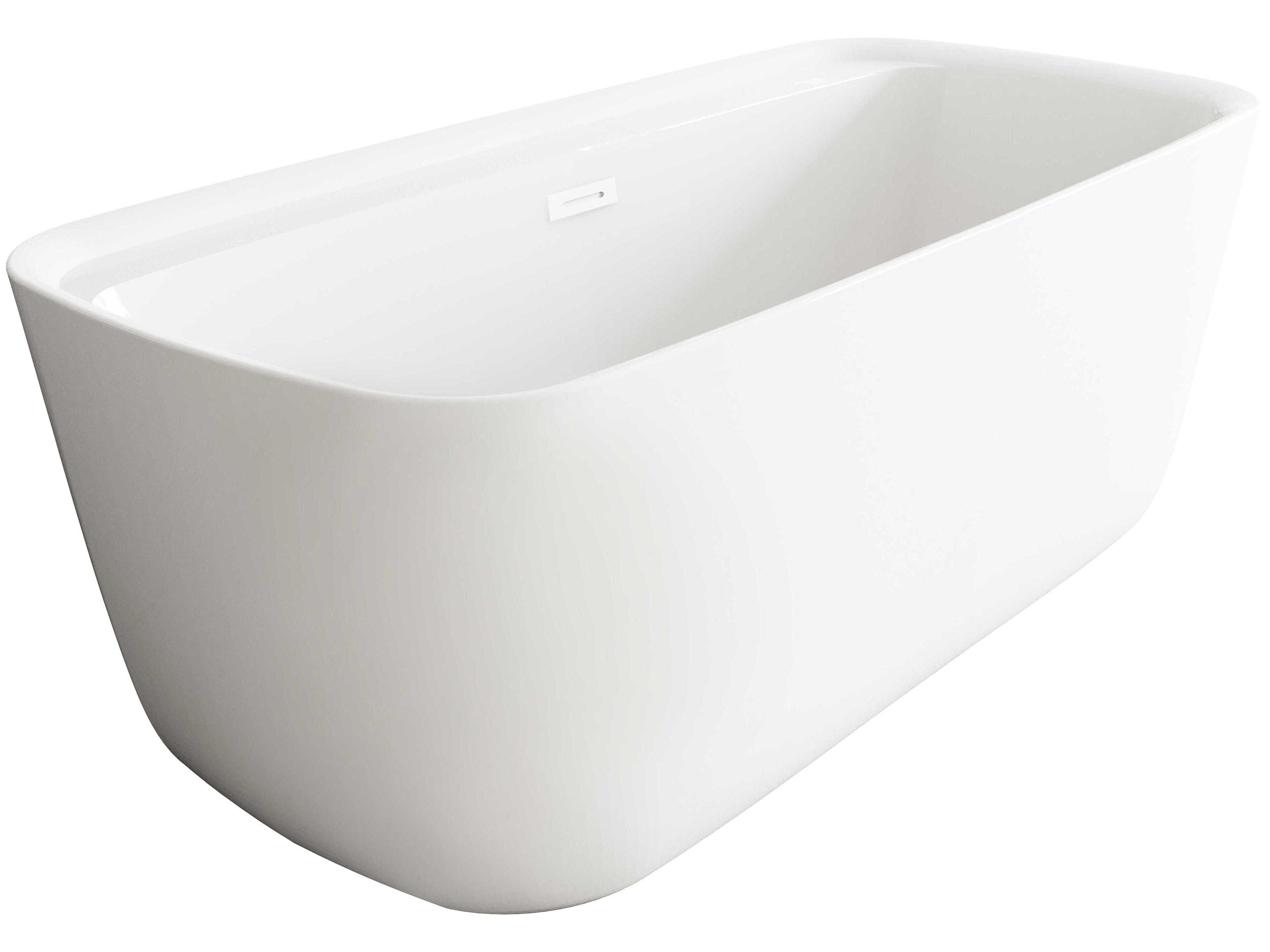 Elegant Lighting Glossy White 59" Bathtub