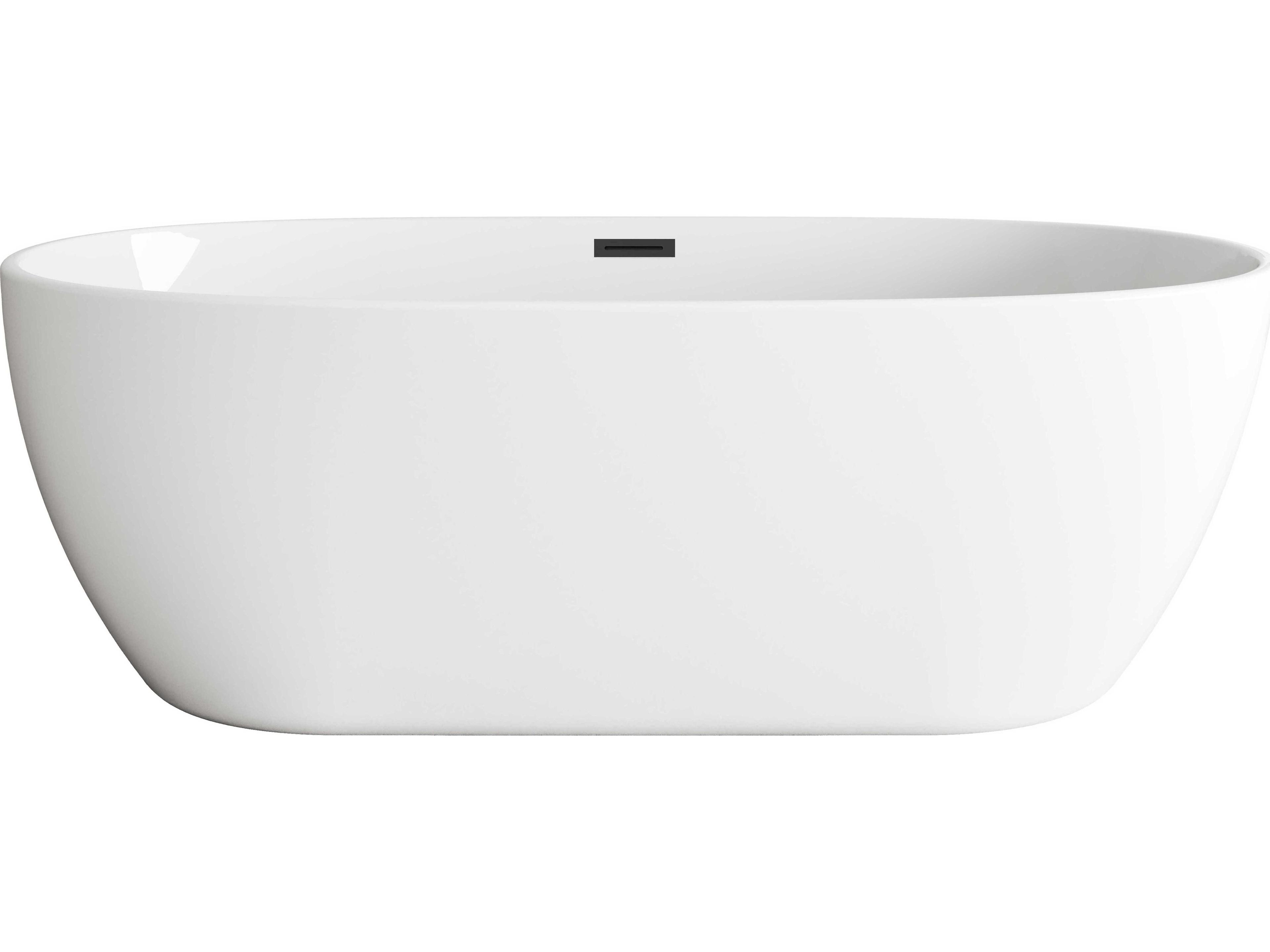 Elegant Lighting Allegra Glossy White 70" Bathtub