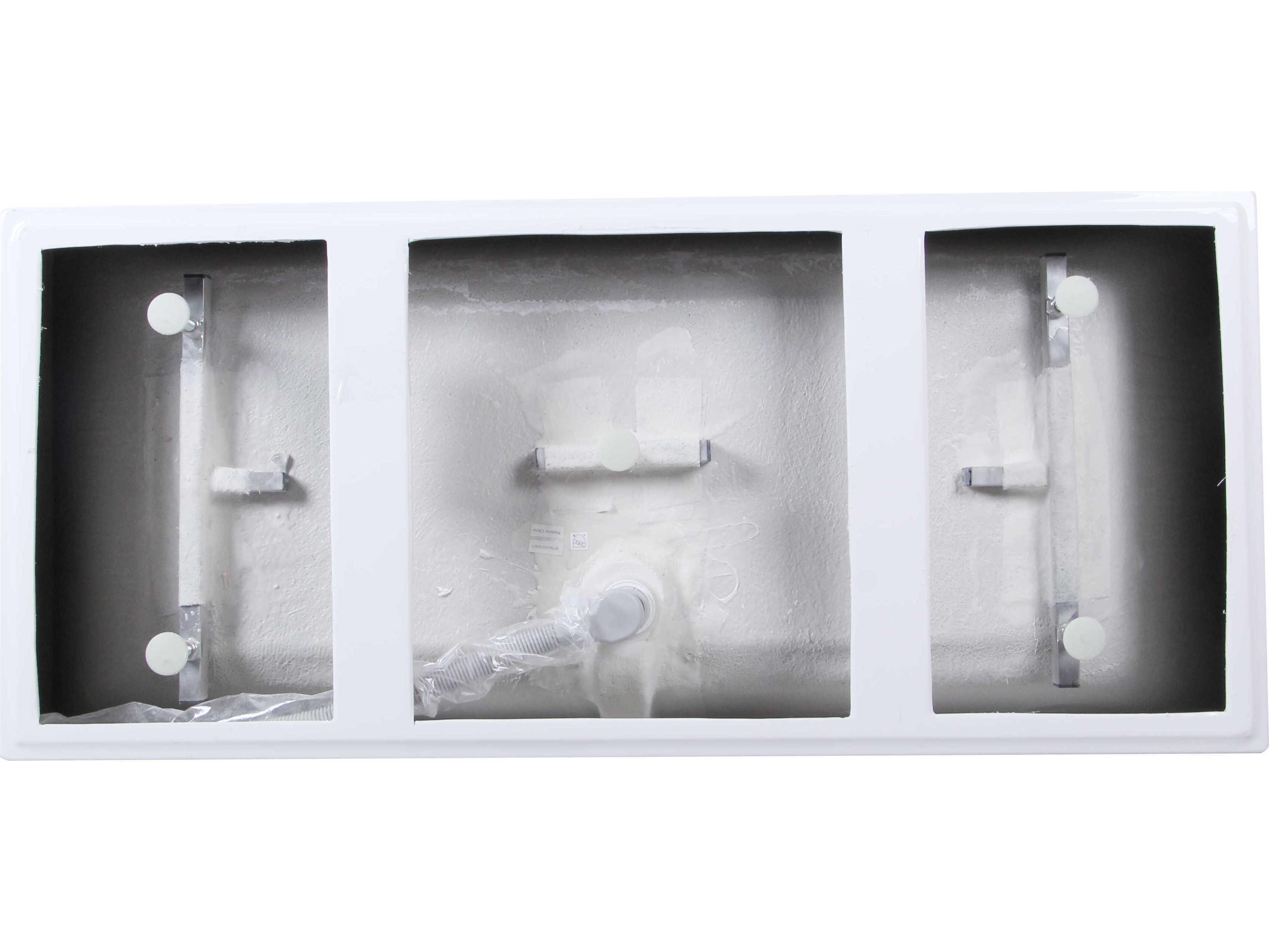 Elegant Lighting Turner 67" Glossy White Soaking Rectangular Bathtub