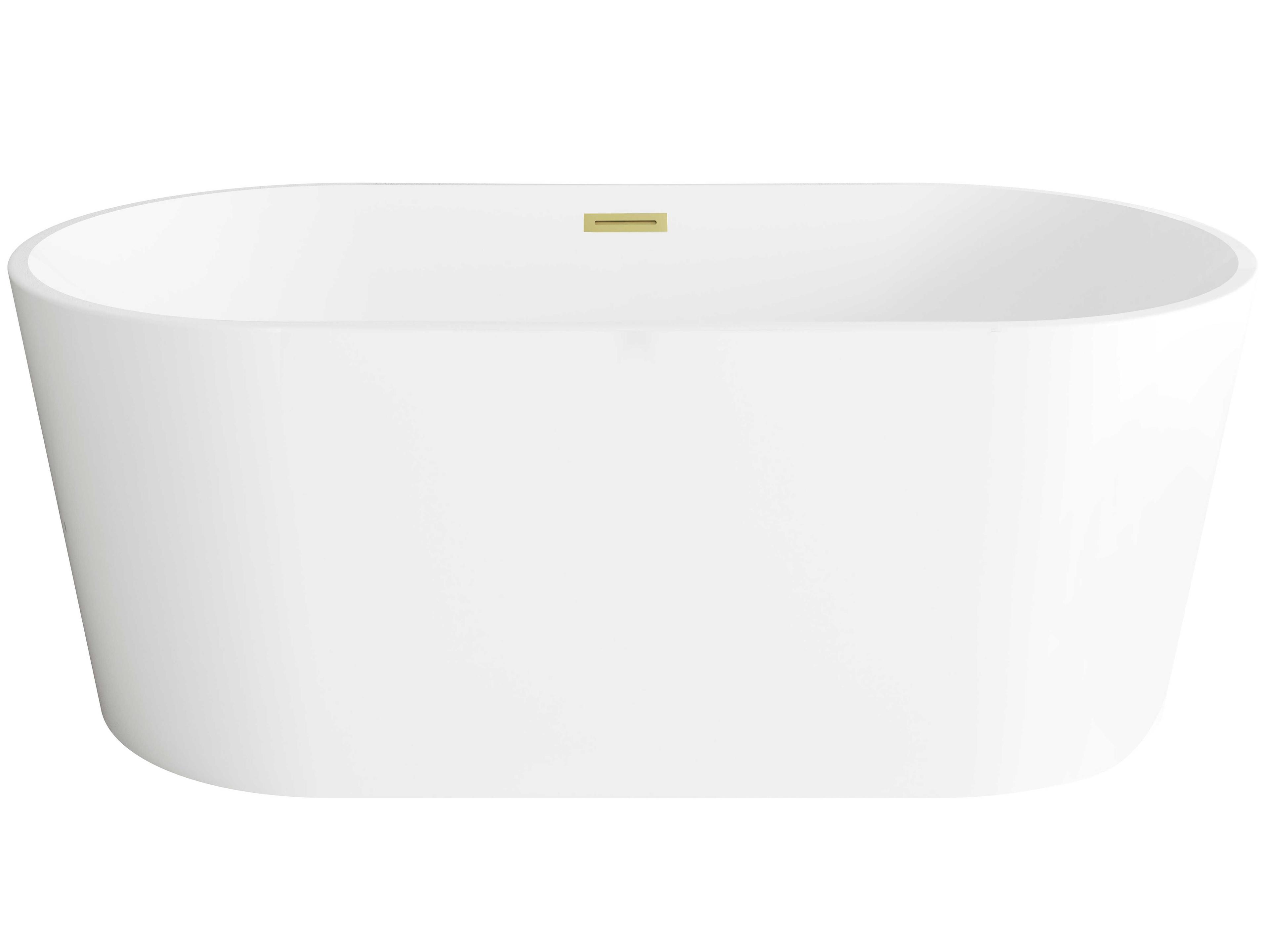 Elegant Lighting Springfield Glossy White Bathtub