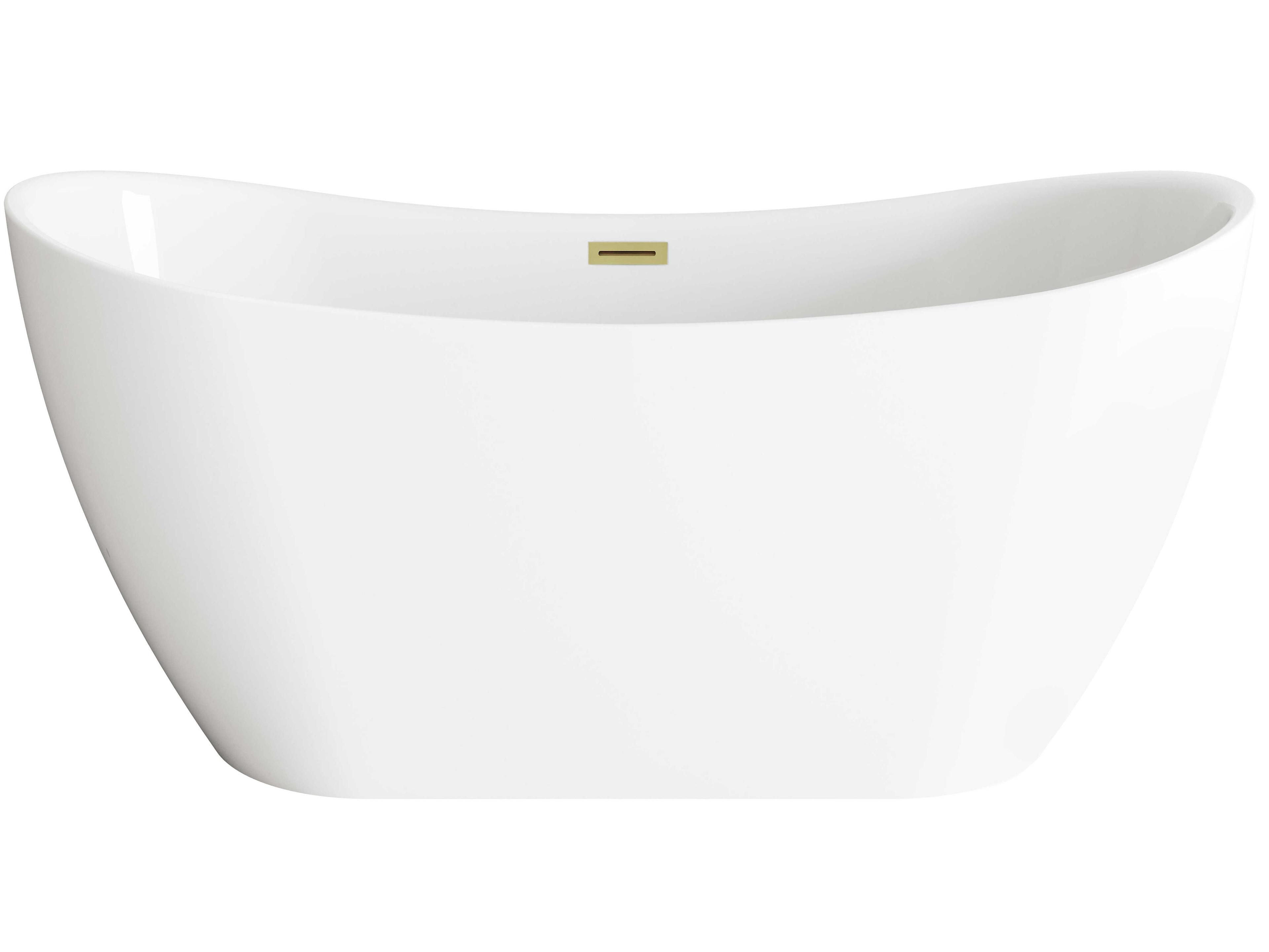 Elegant Lighting Bristol Glossy White Bathtub
