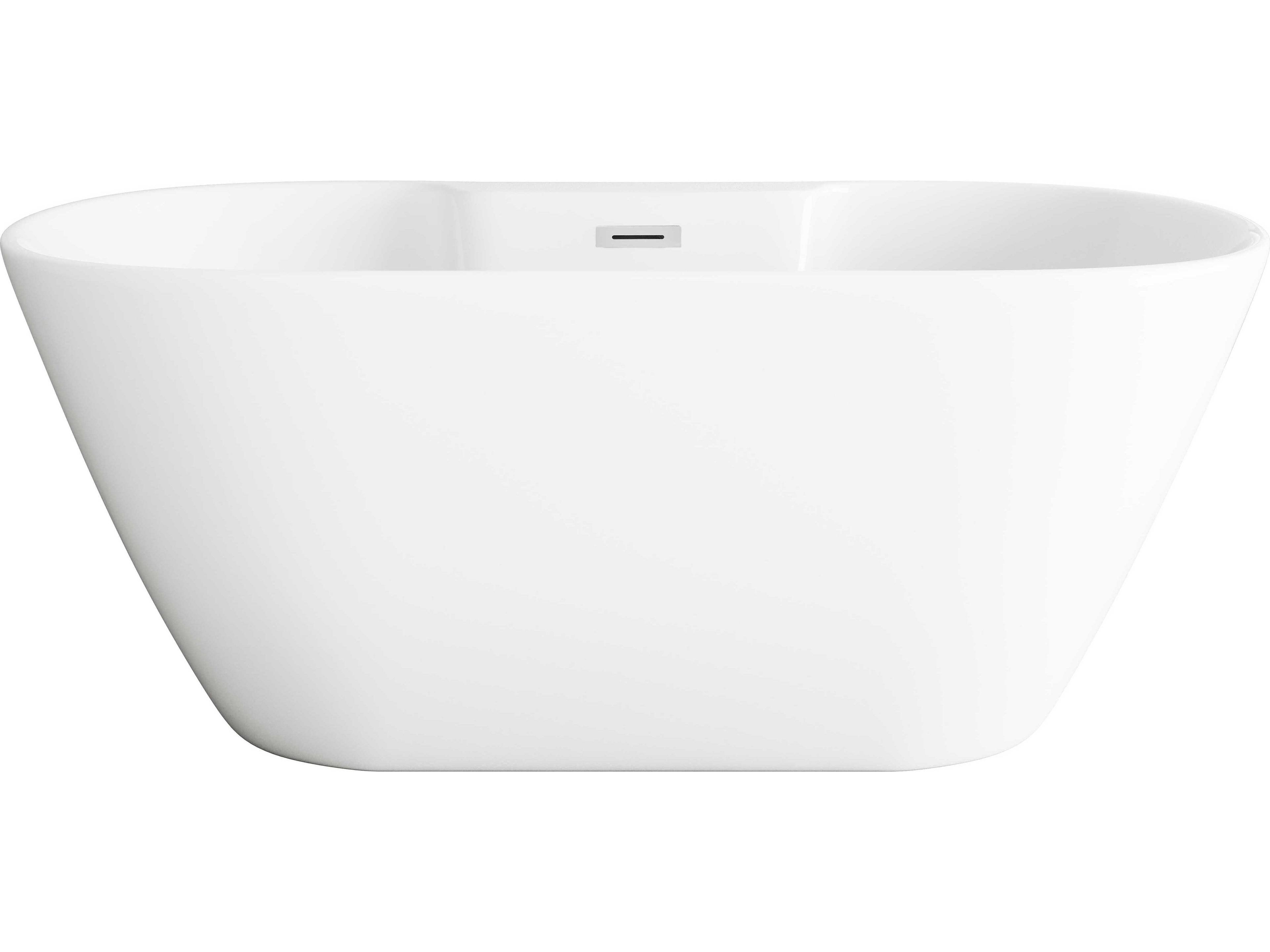 Elegant Lighting Landon Glossy White Bathtub