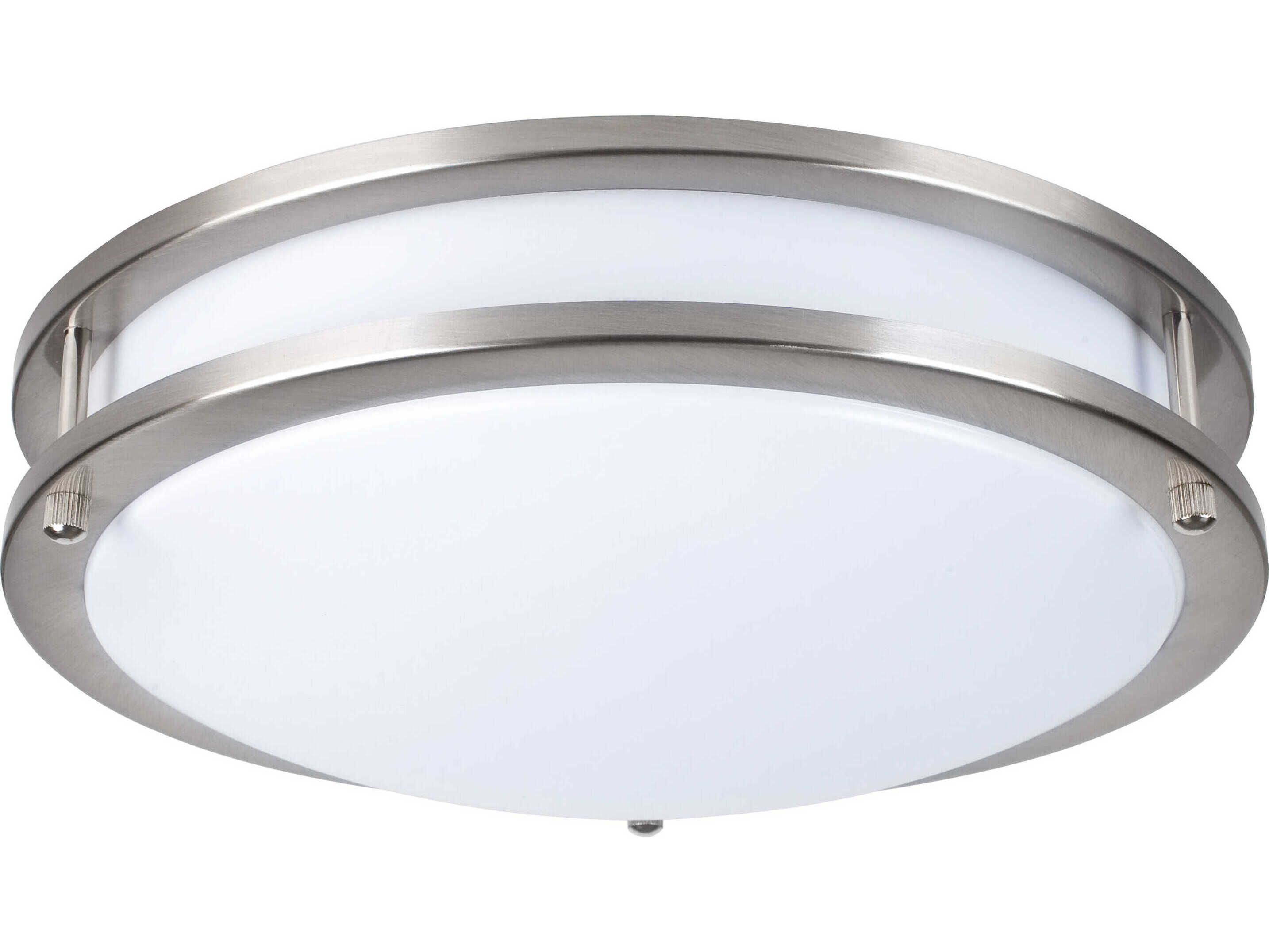 Elegant Lighting Ripple Brushed Nickel LED Round Flush Mount