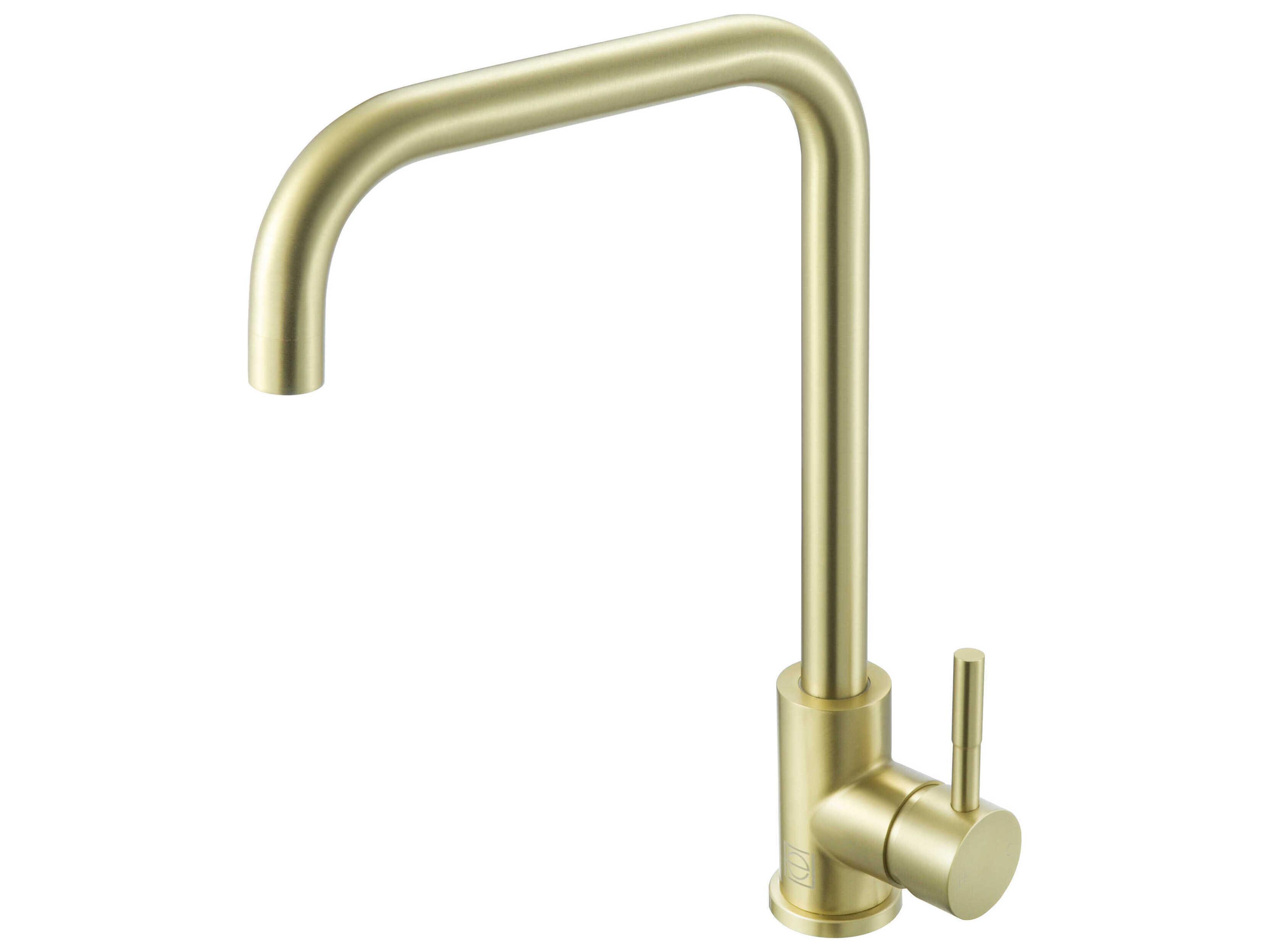 Elegant Lighting Levi Brushed Gold Pull Down Sprayer Kitchen Faucet
