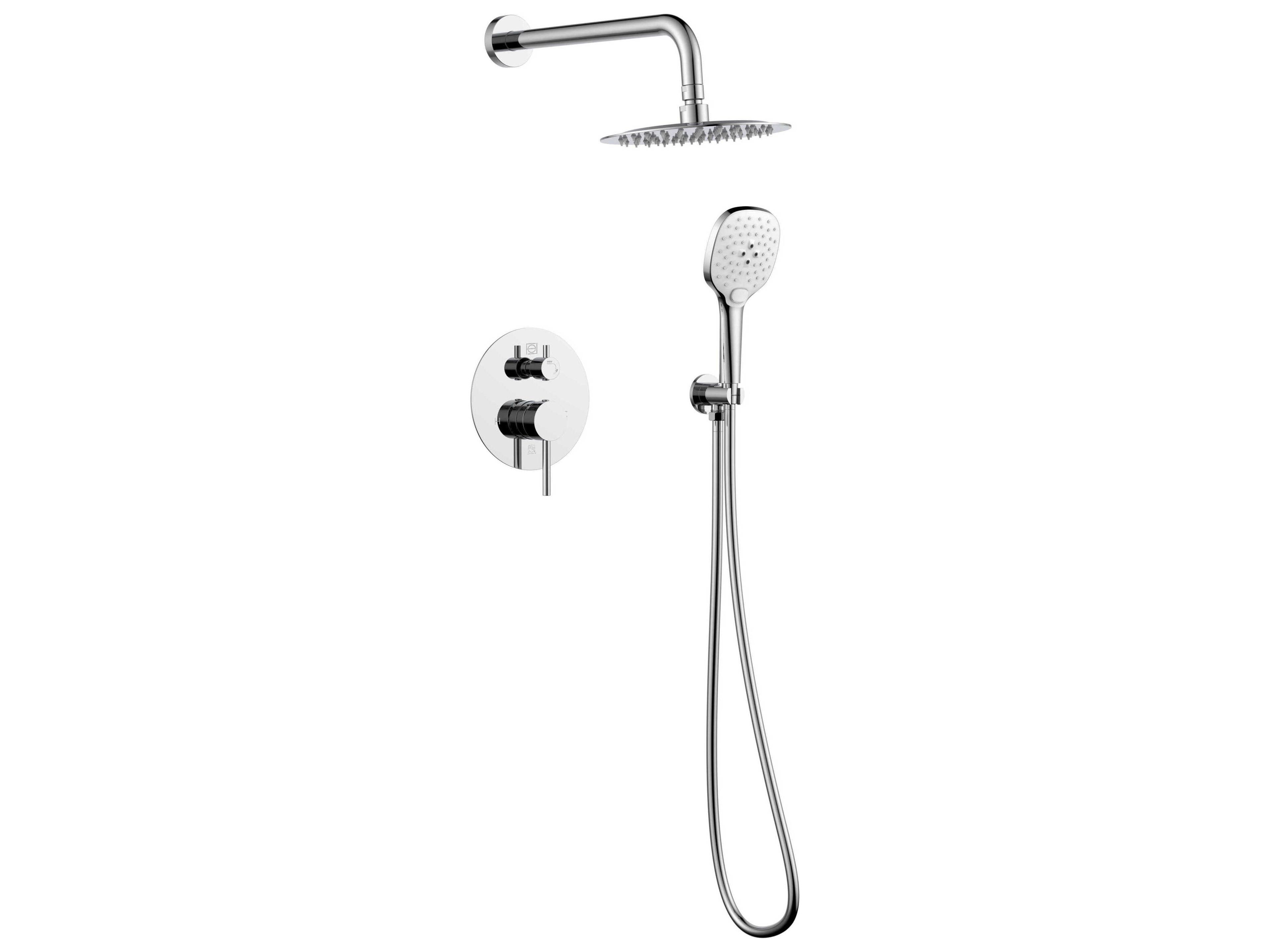 Elegant Lighting George Chrome Shower Faucet System