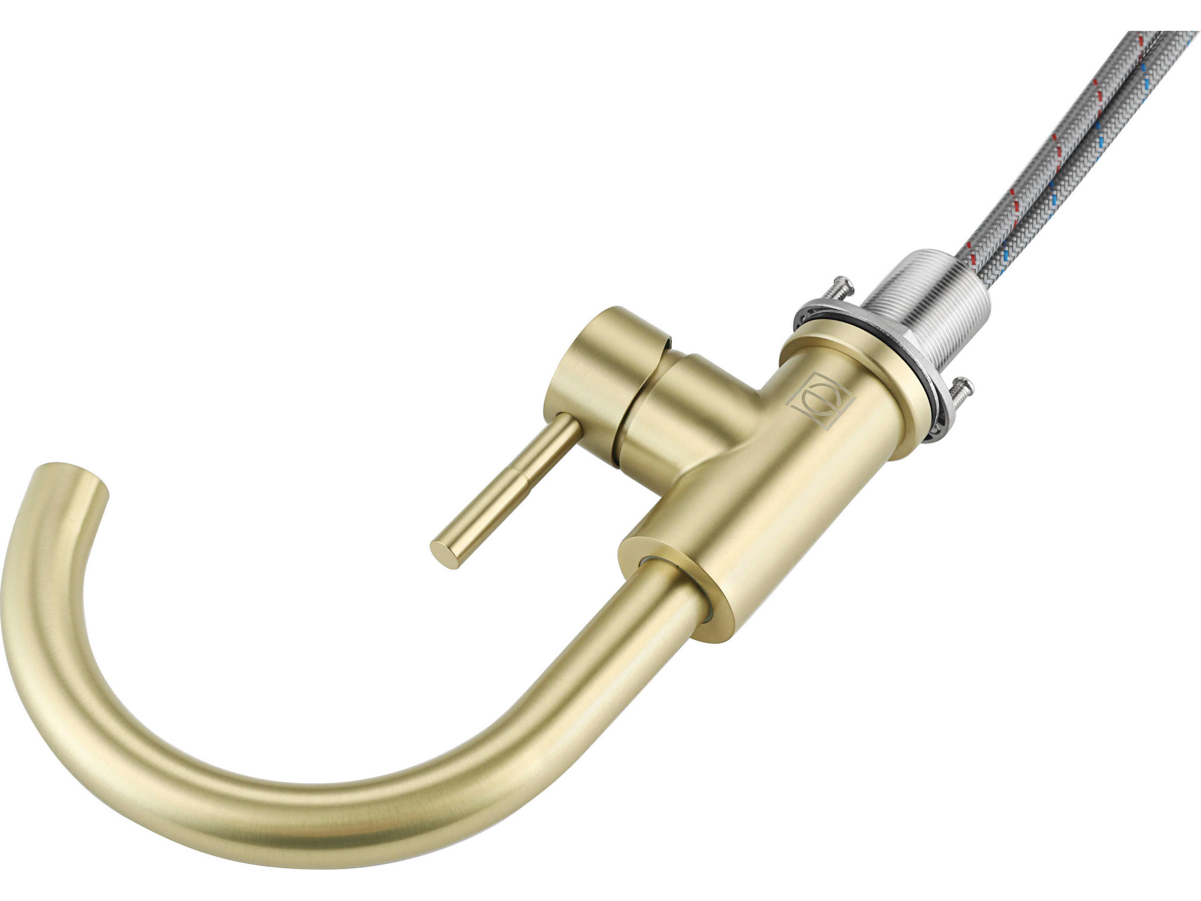 Elegant Lighting Louis Brushed Gold Bathroom Faucet