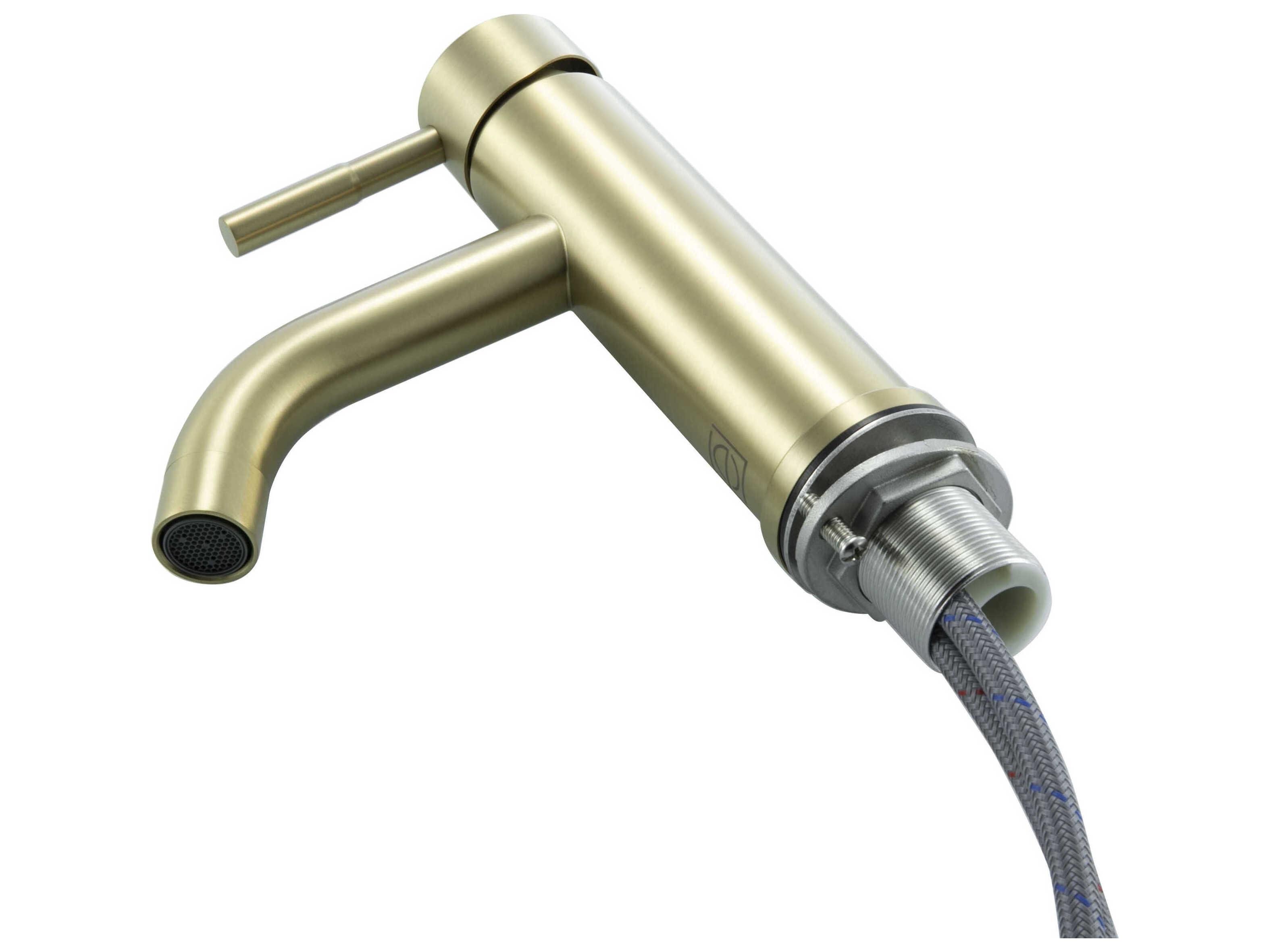 Elegant Lighting Victor Brushed Gold Bathroom Faucet