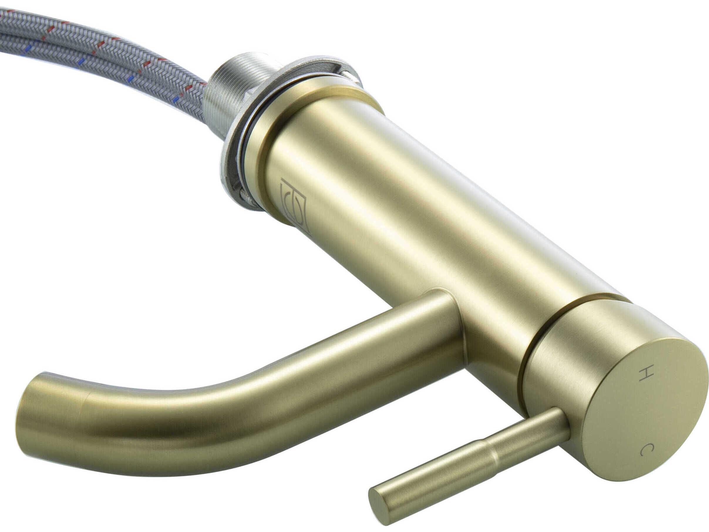 Elegant Lighting Victor Brushed Gold Bathroom Faucet