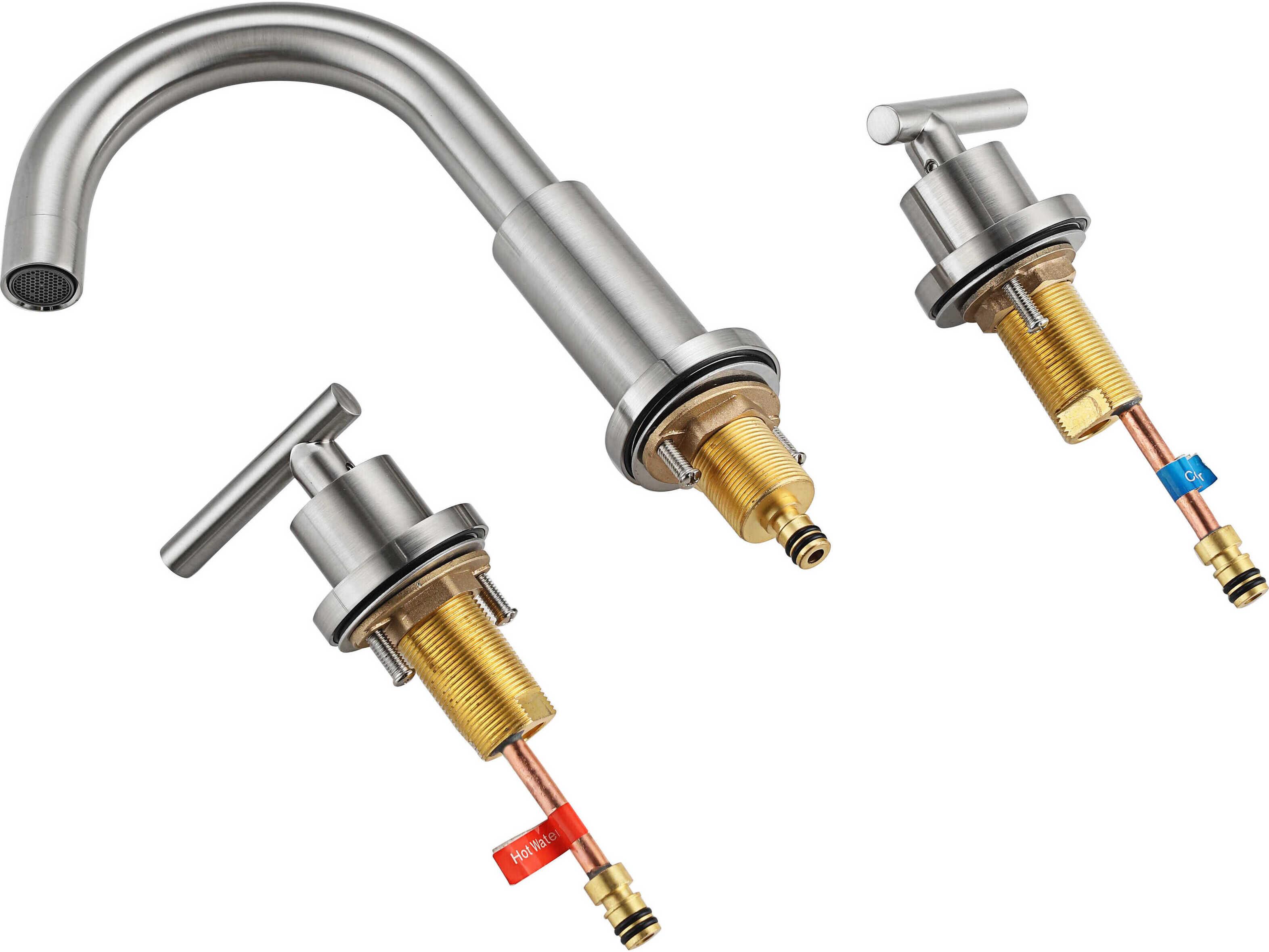 Elegant Lighting Leah Brushed Nickel Bathroom Faucet