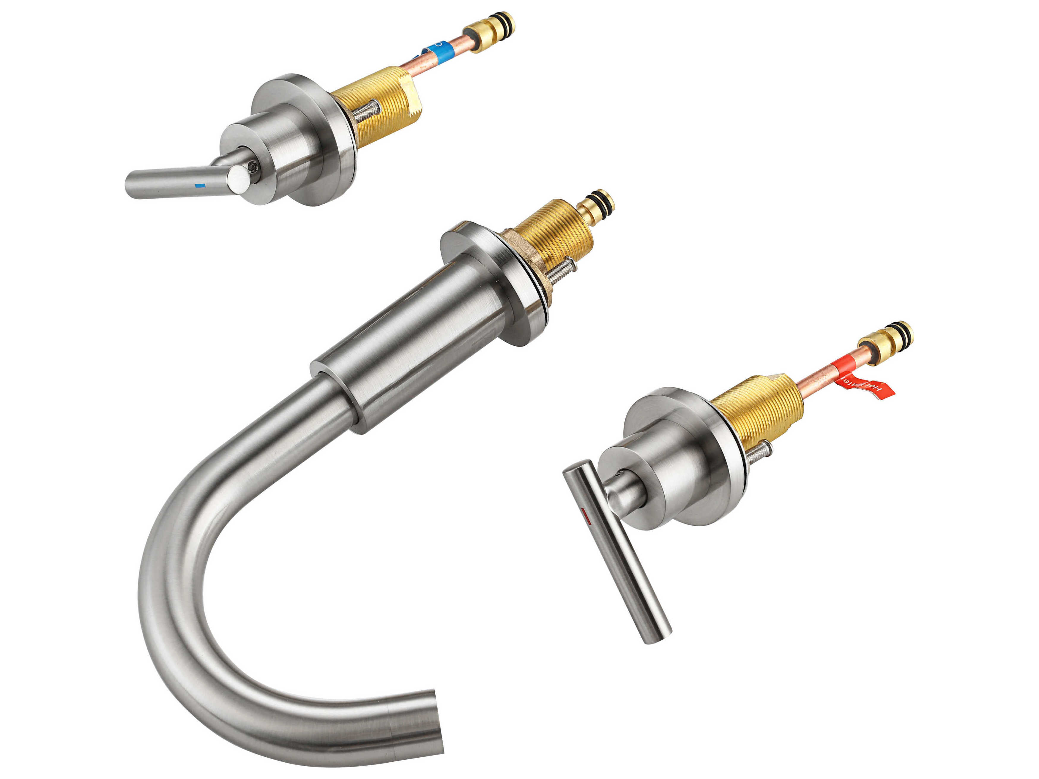 Elegant Lighting Leah Brushed Nickel Bathroom Faucet