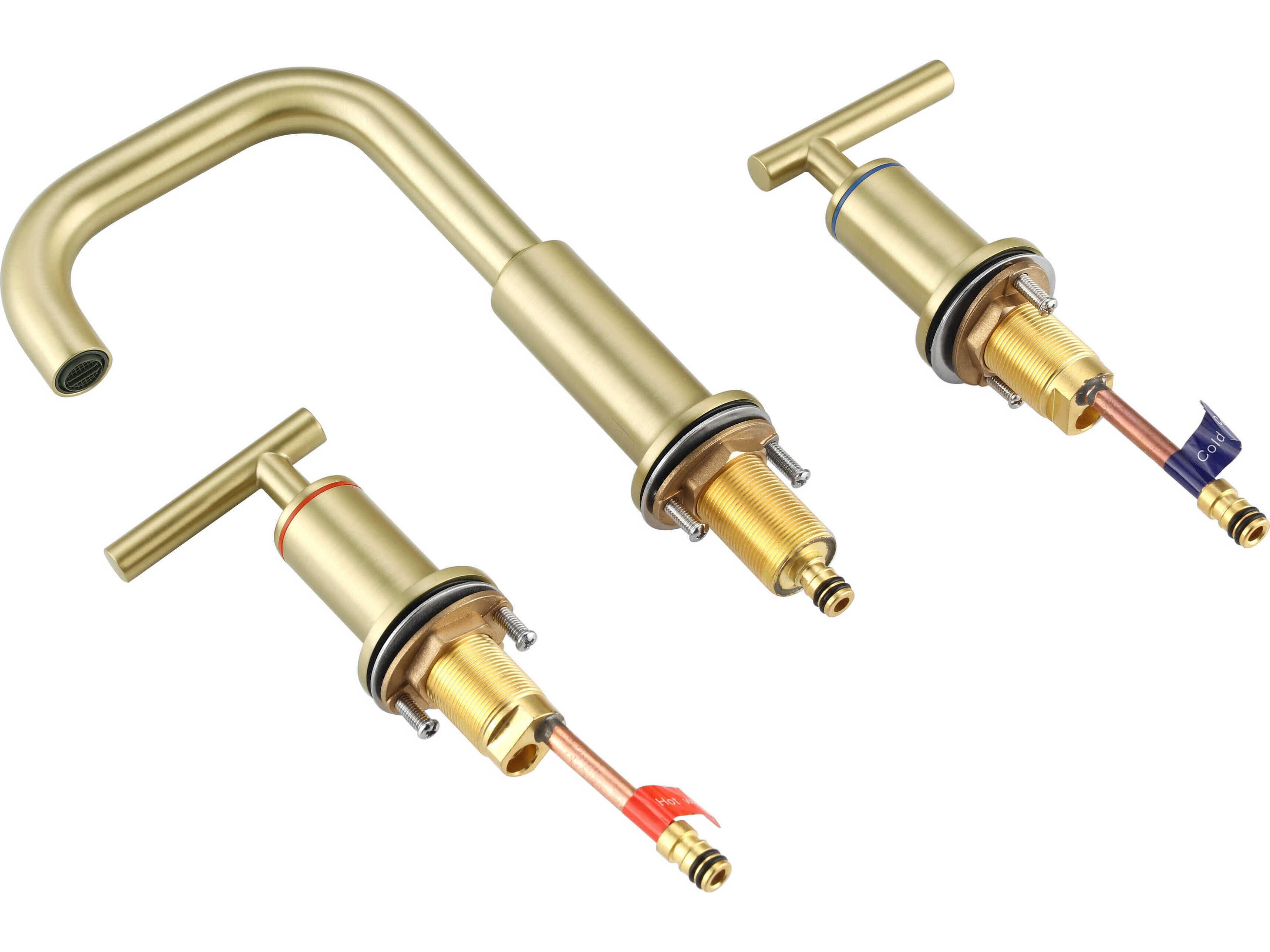 Elegant Lighting Tobias Brushed Gold Bathroom Faucet