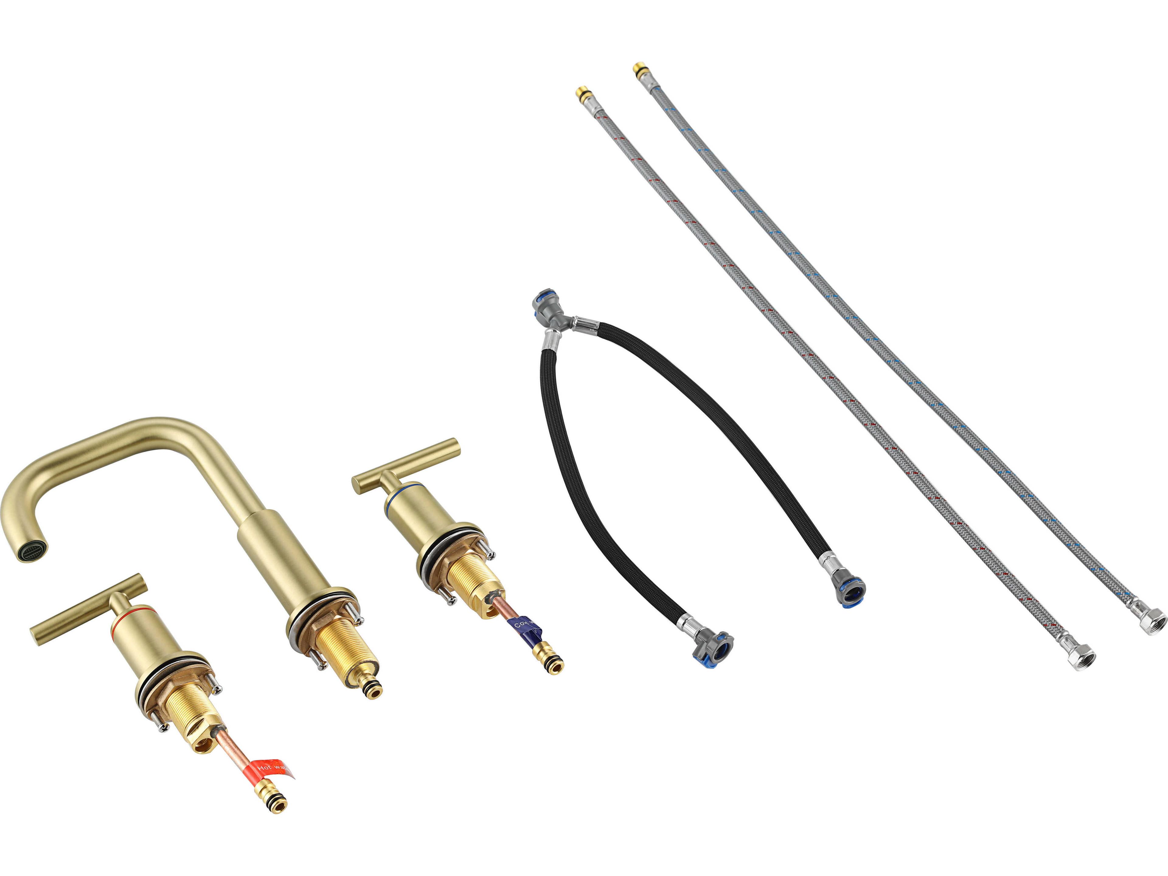 Elegant Lighting Tobias Brushed Gold Bathroom Faucet