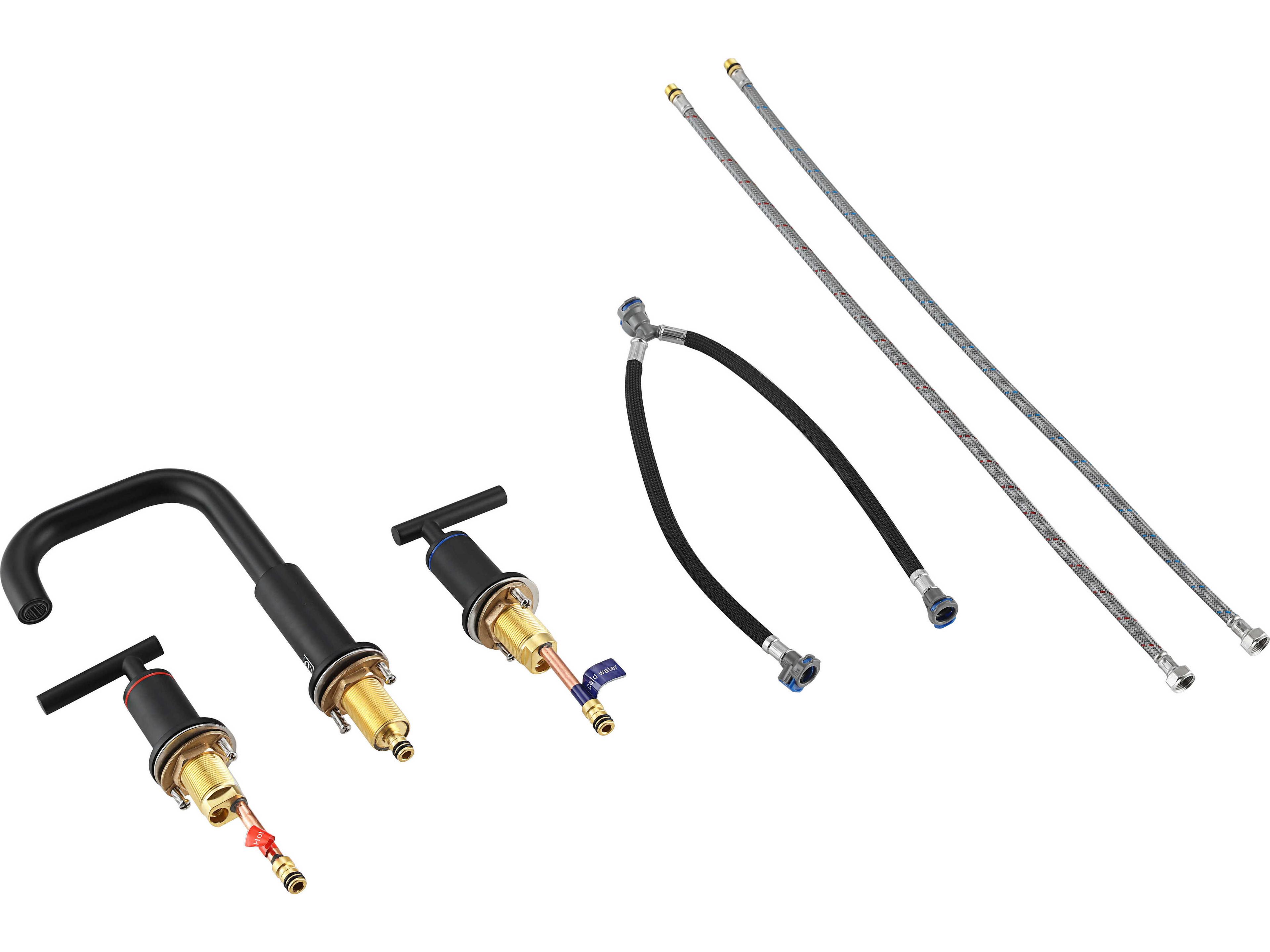 Elegant Lighting Tobias Matte Black Bathroom Faucet