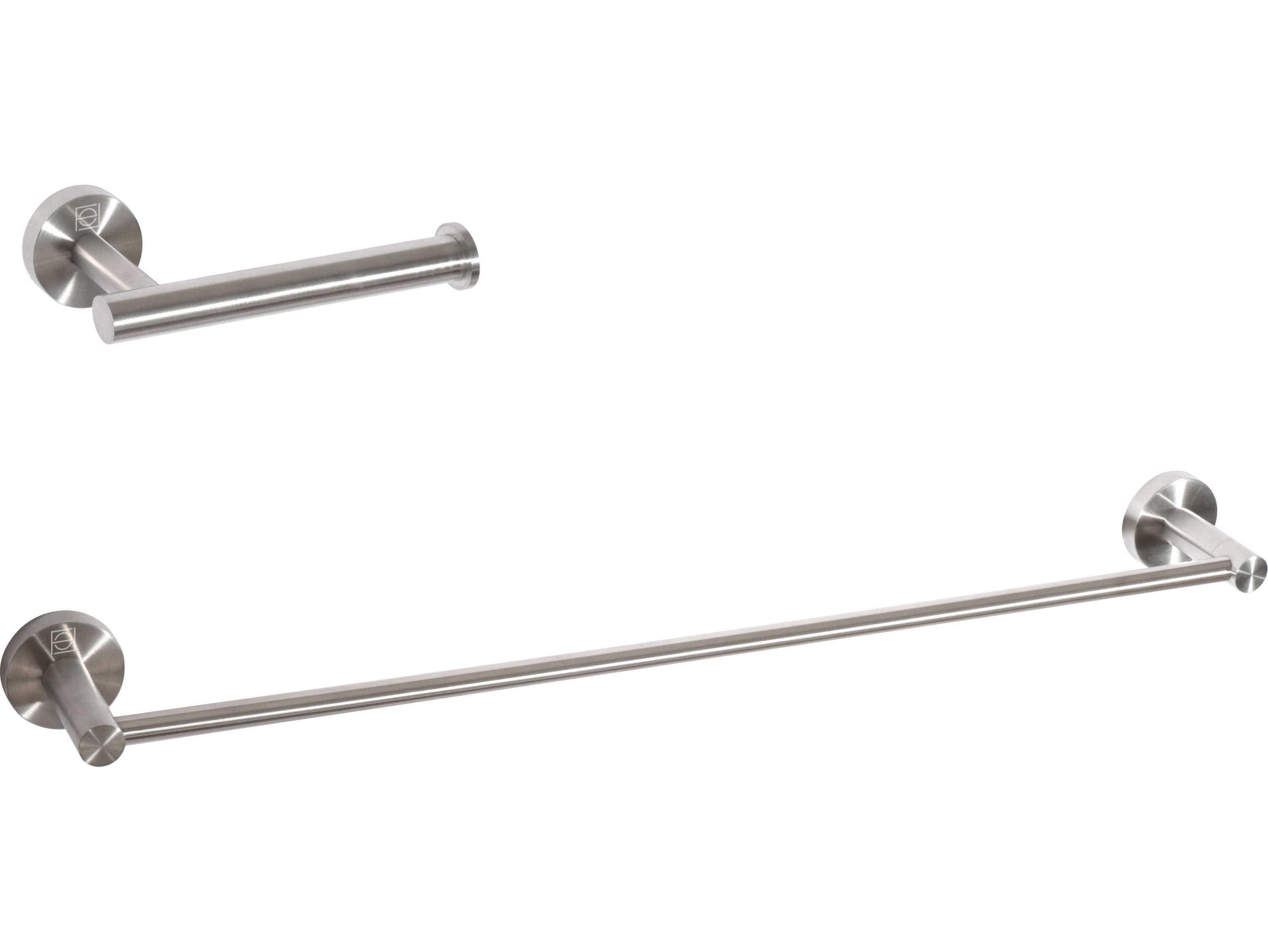 Elegant Lighting Alma Brushed Nickel 2-Piece Bathroom Hardware Set