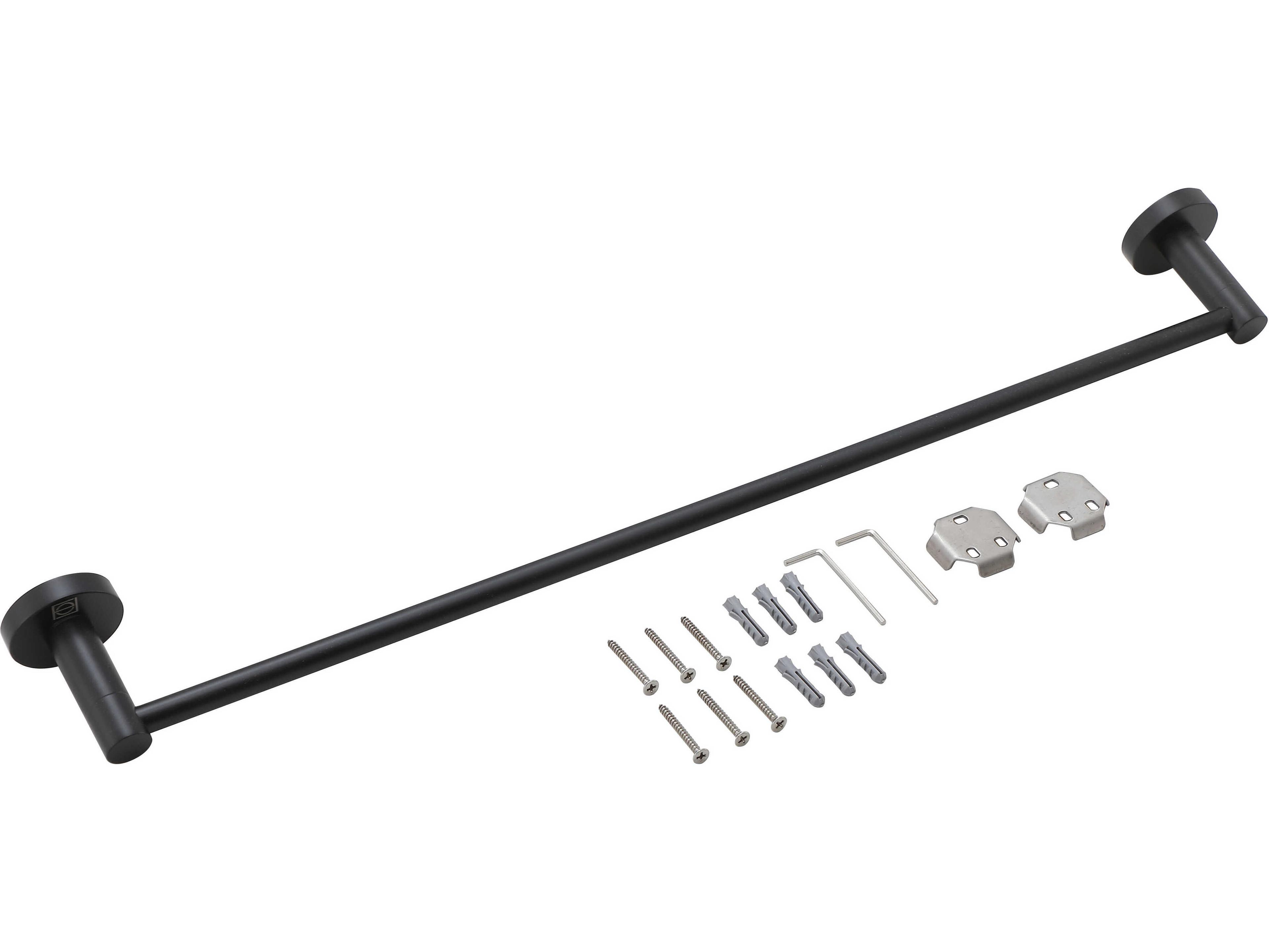 Elegant Lighting Alma Matte Black 2-Piece Bathroom Hardware Set