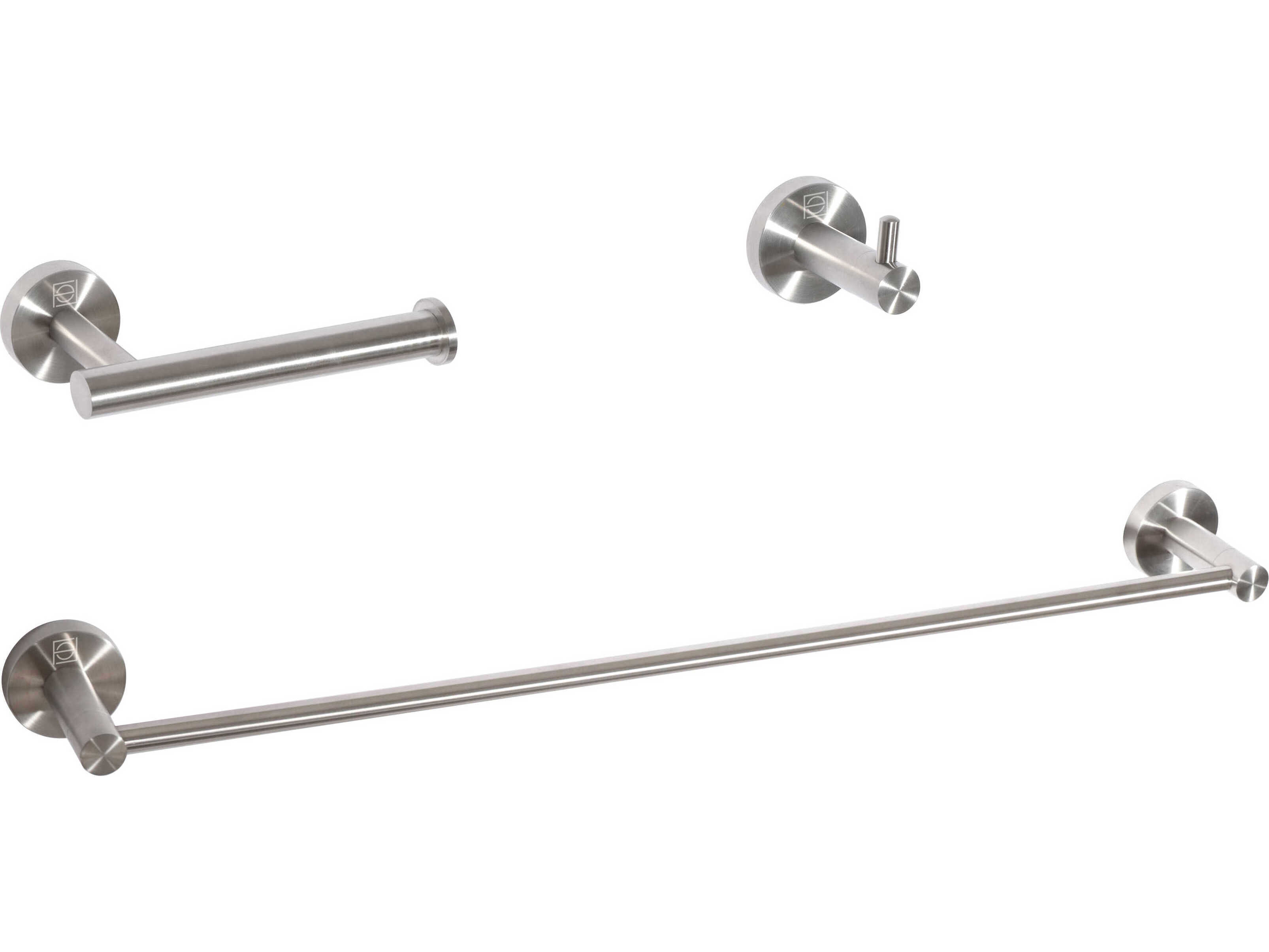 Elegant Lighting Freya Brushed Nickel 3-Piece Bathroom Hardware Set