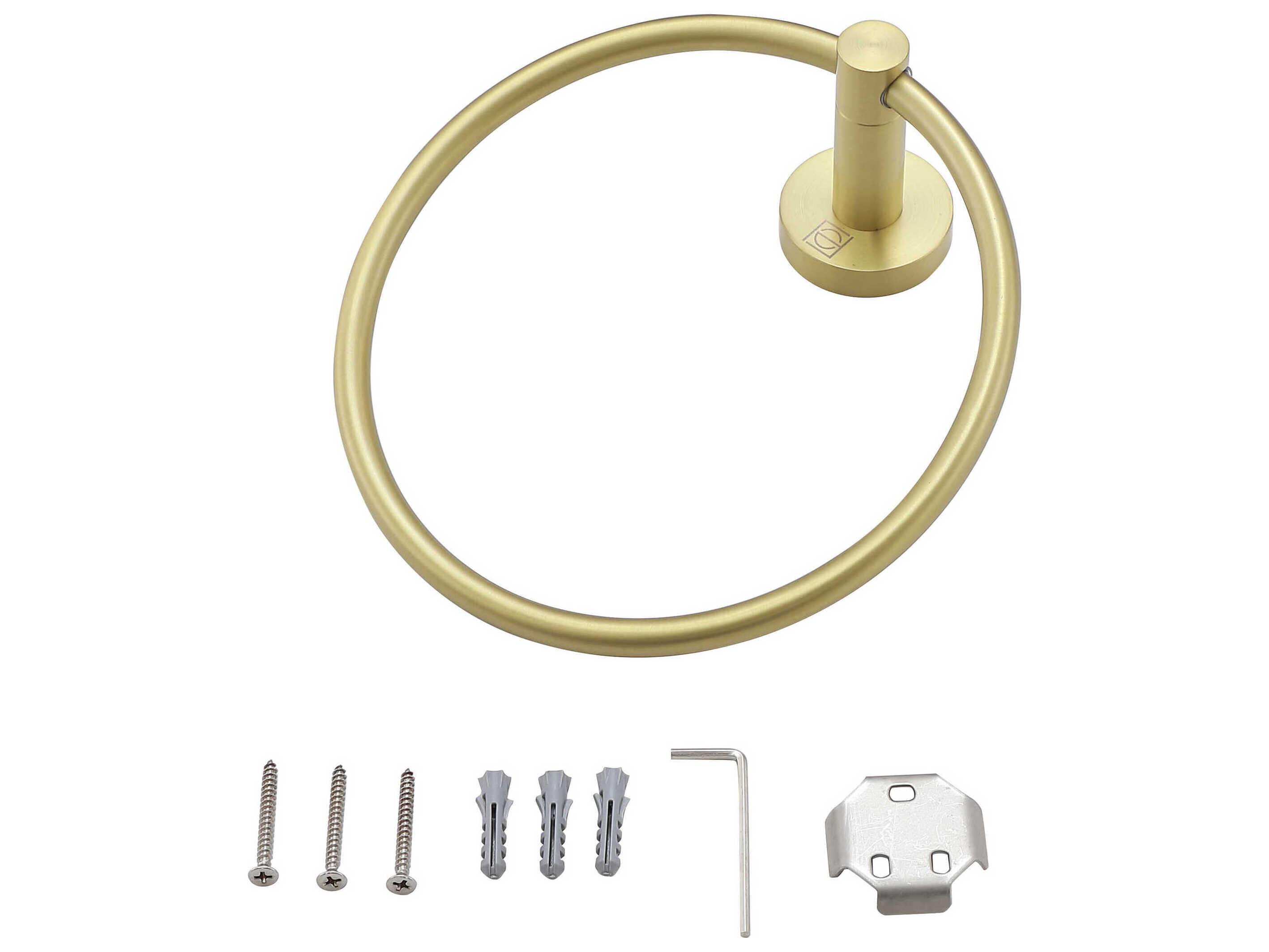 Elegant Lighting Freya Brushed Gold 4-Piece Bathroom Hardware Set