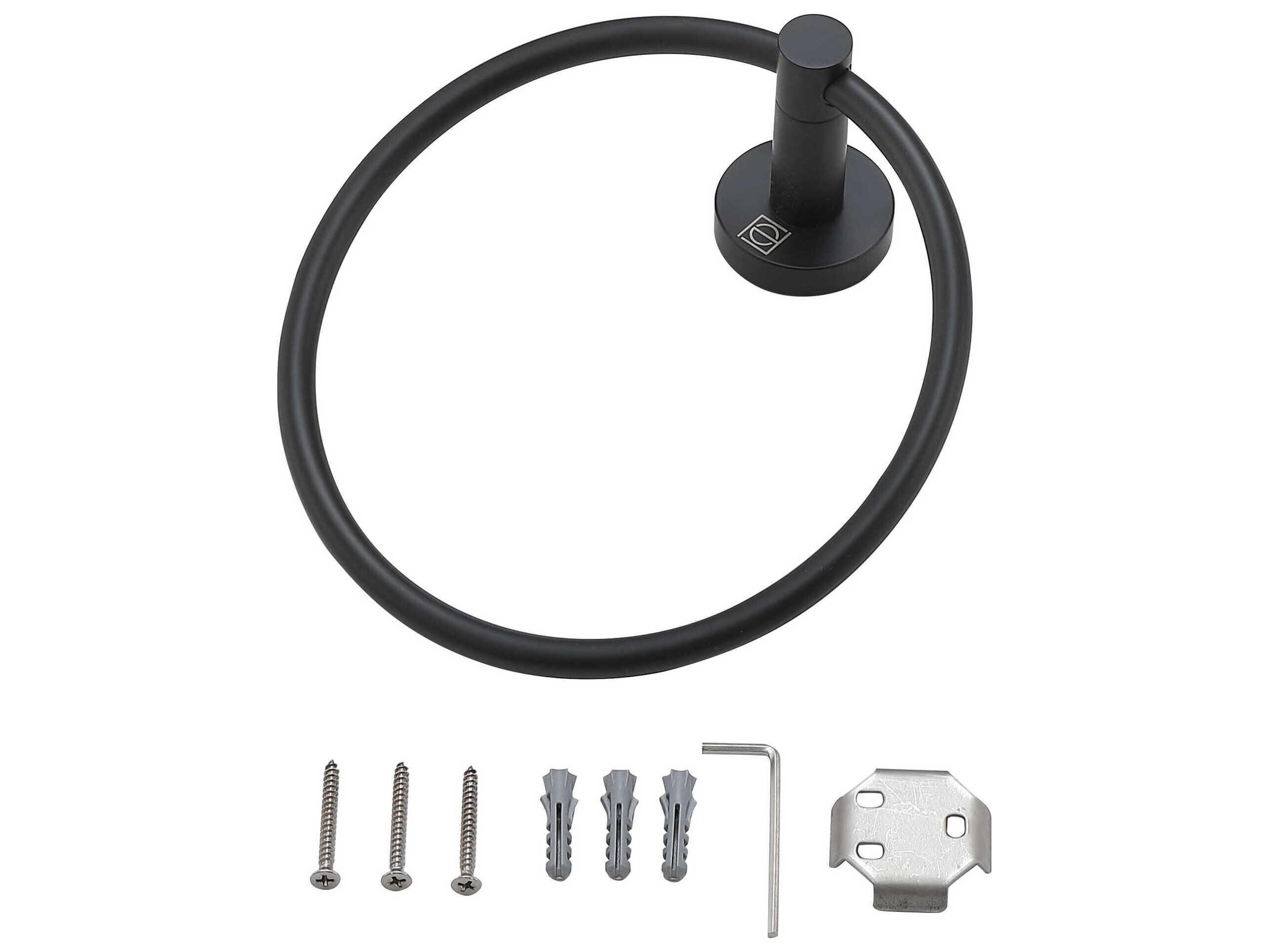 Elegant Lighting Freya Matte Black 4-Piece Bathroom Hardware Set