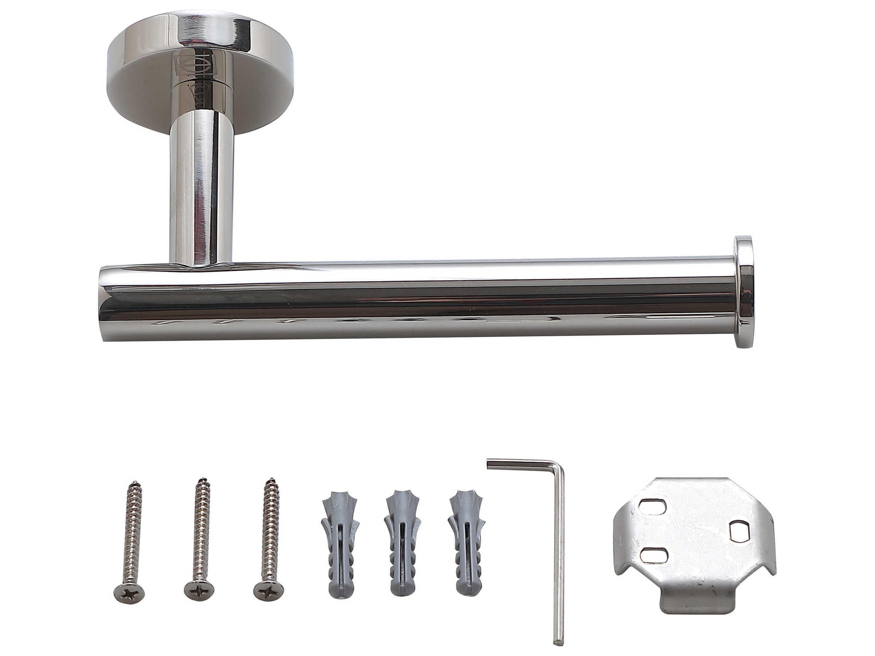 Elegant Lighting Freya Chrome 4-Piece Bathroom Hardware Set