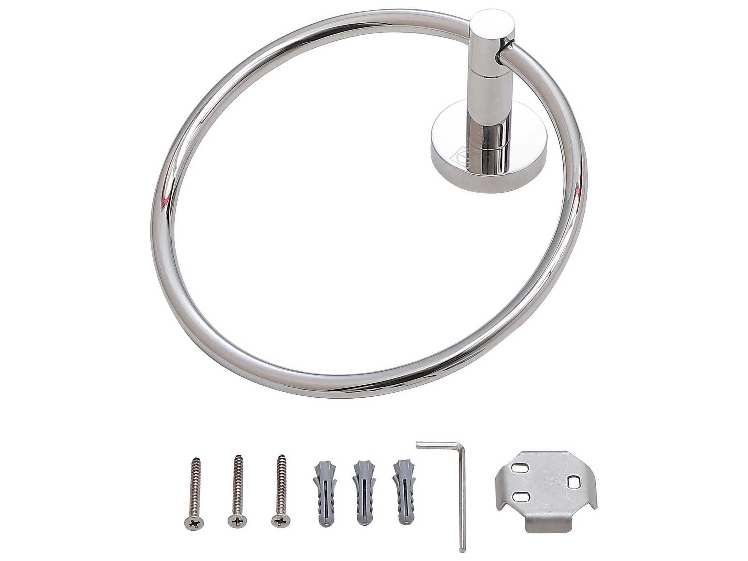 Elegant Lighting Freya Chrome 4-Piece Bathroom Hardware Set