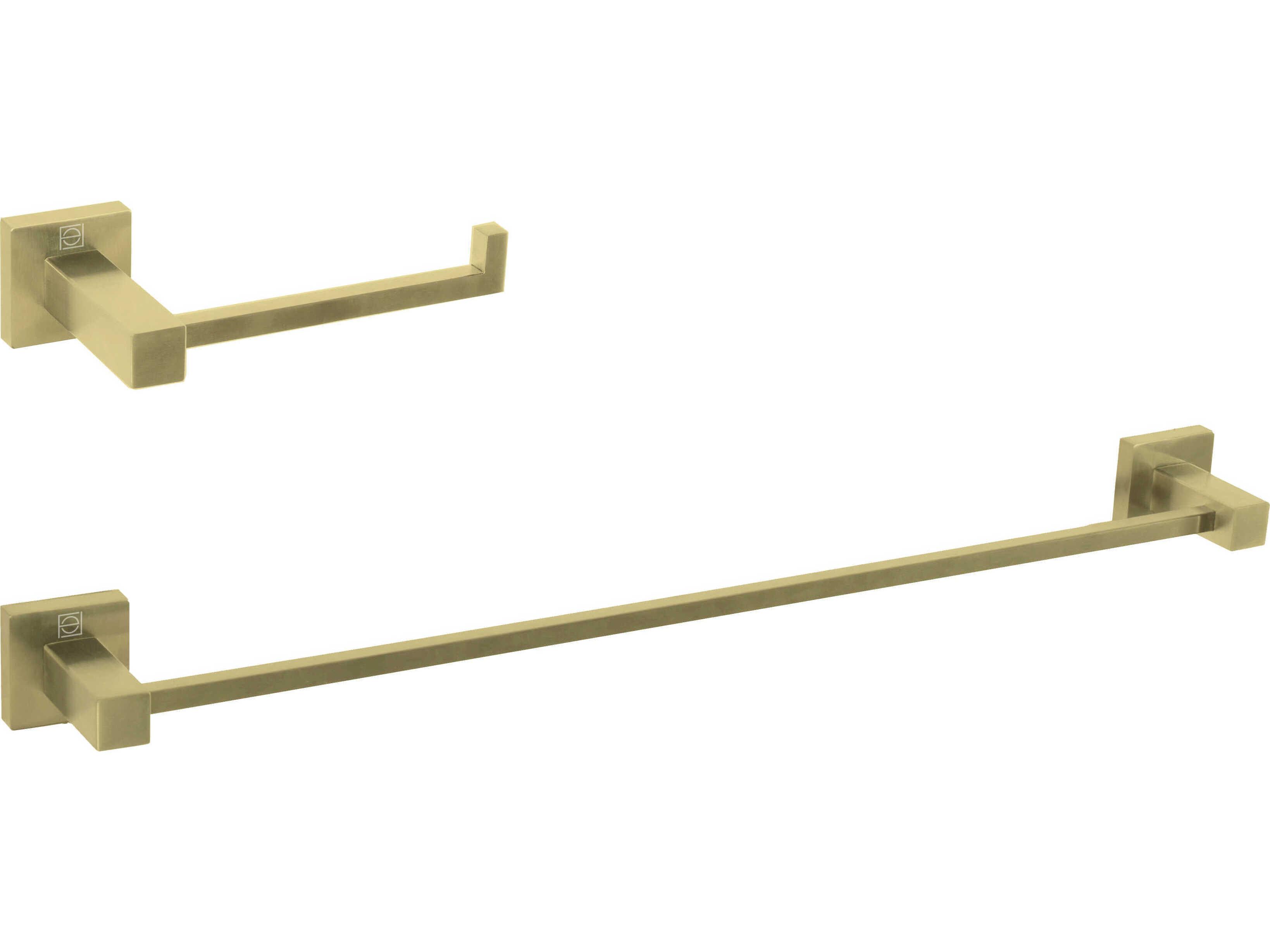 Elegant Lighting Isla Brushed Gold 2-Piece Bathroom Hardware Set