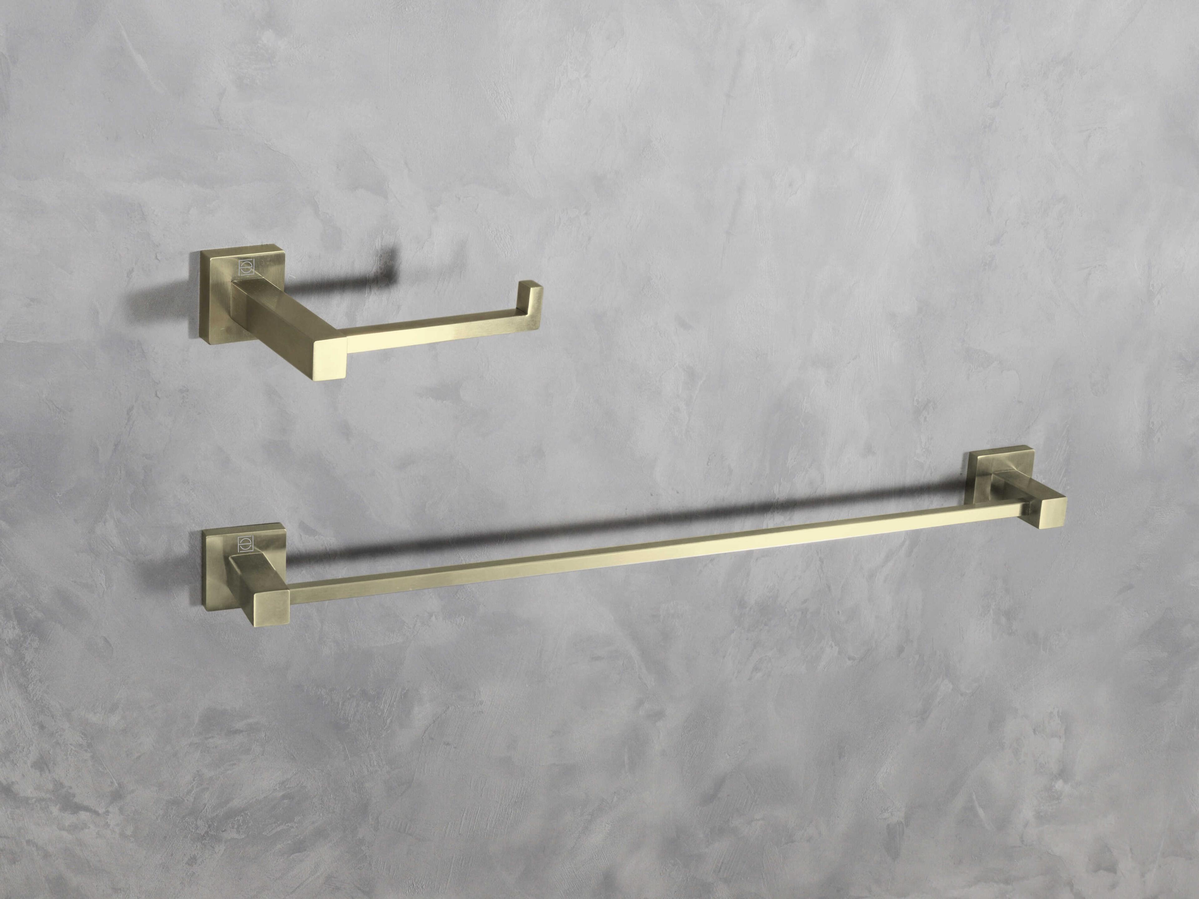 Elegant Lighting Isla Brushed Gold 2-Piece Bathroom Hardware Set