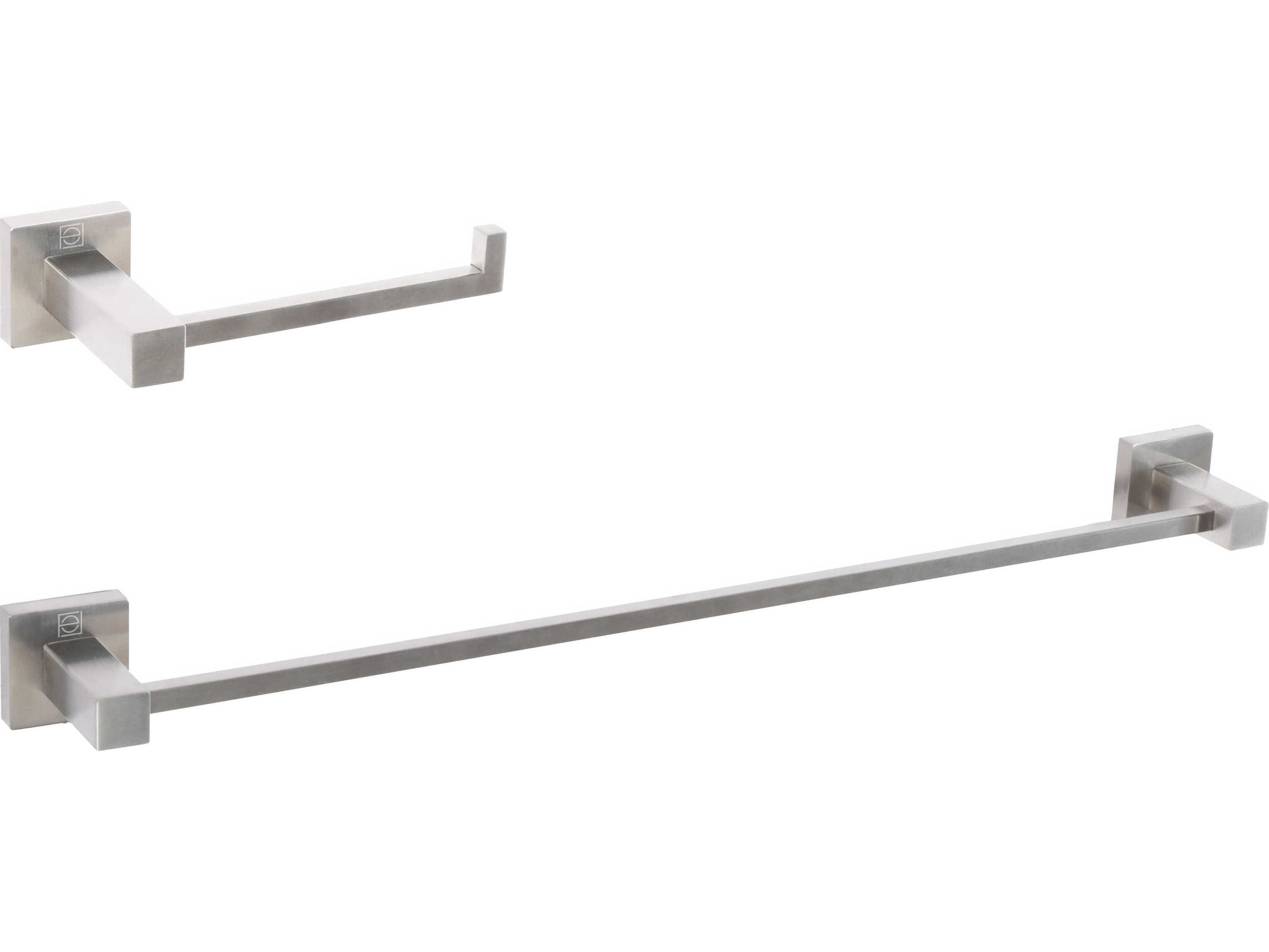 Elegant Lighting Isla Brushed Nickel 2-Piece Bathroom Hardware Set