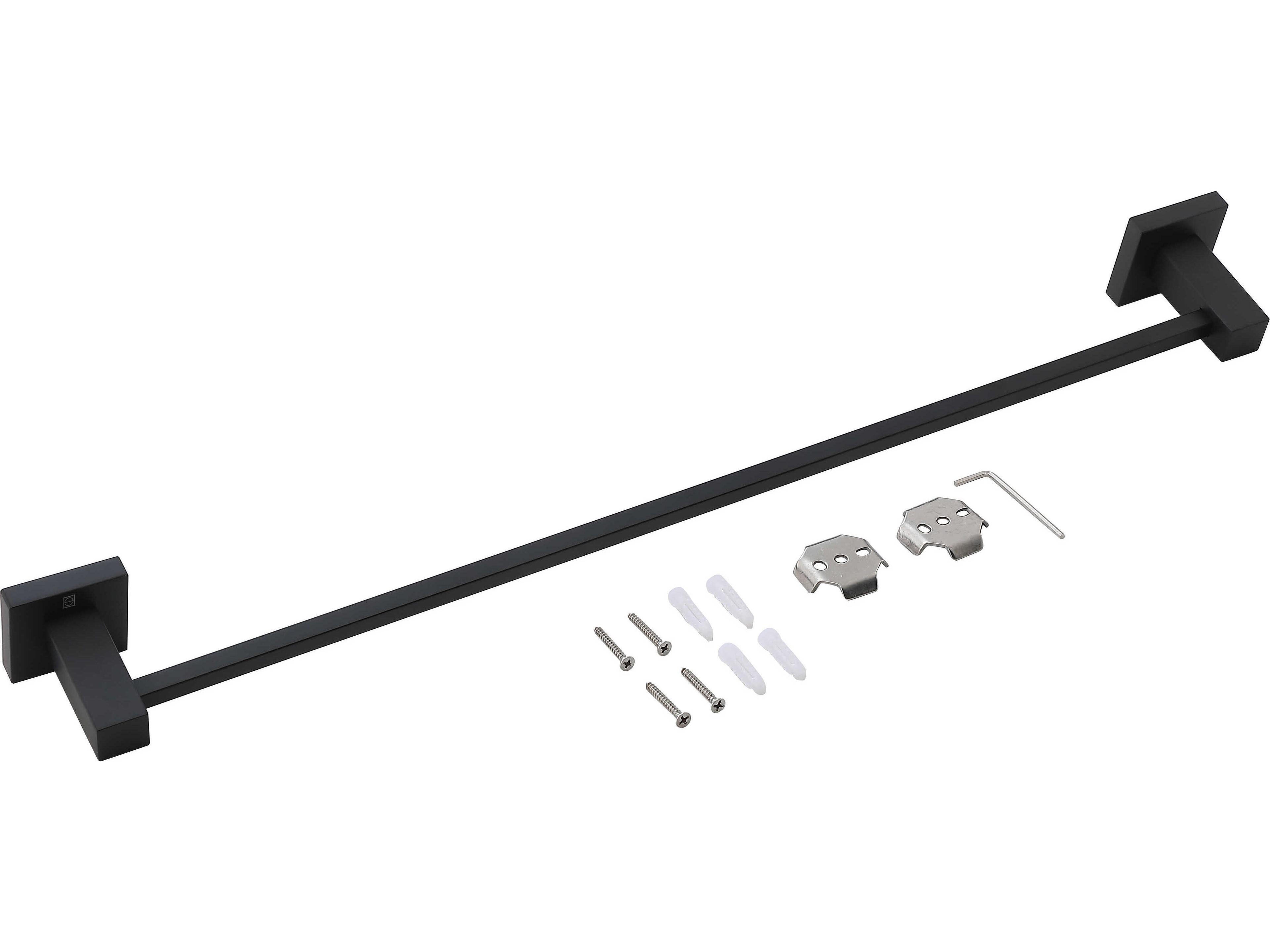 Elegant Lighting Isla Matte Black 4-Piece Bathroom Hardware Set