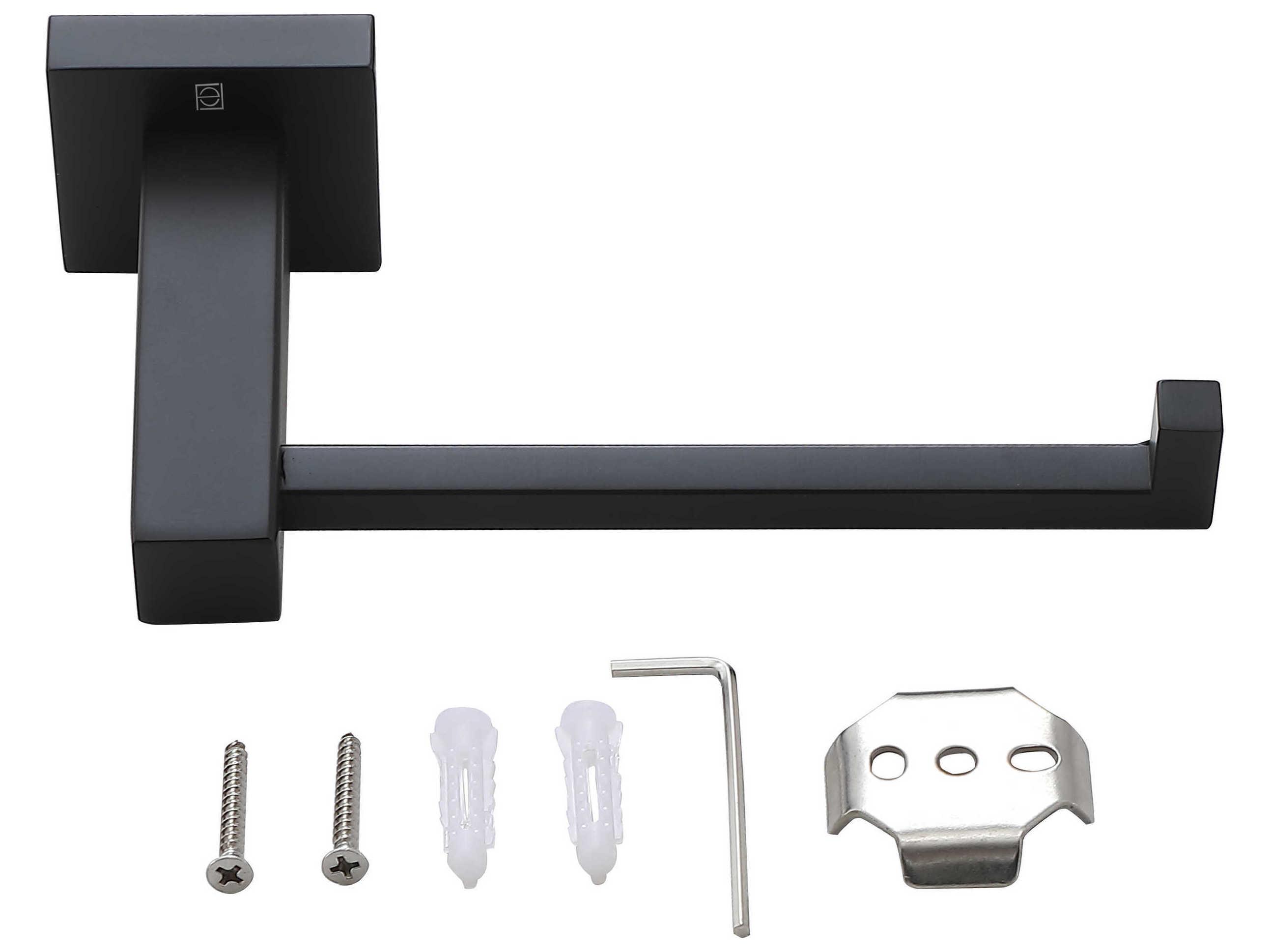 Elegant Lighting Isla Matte Black 4-Piece Bathroom Hardware Set