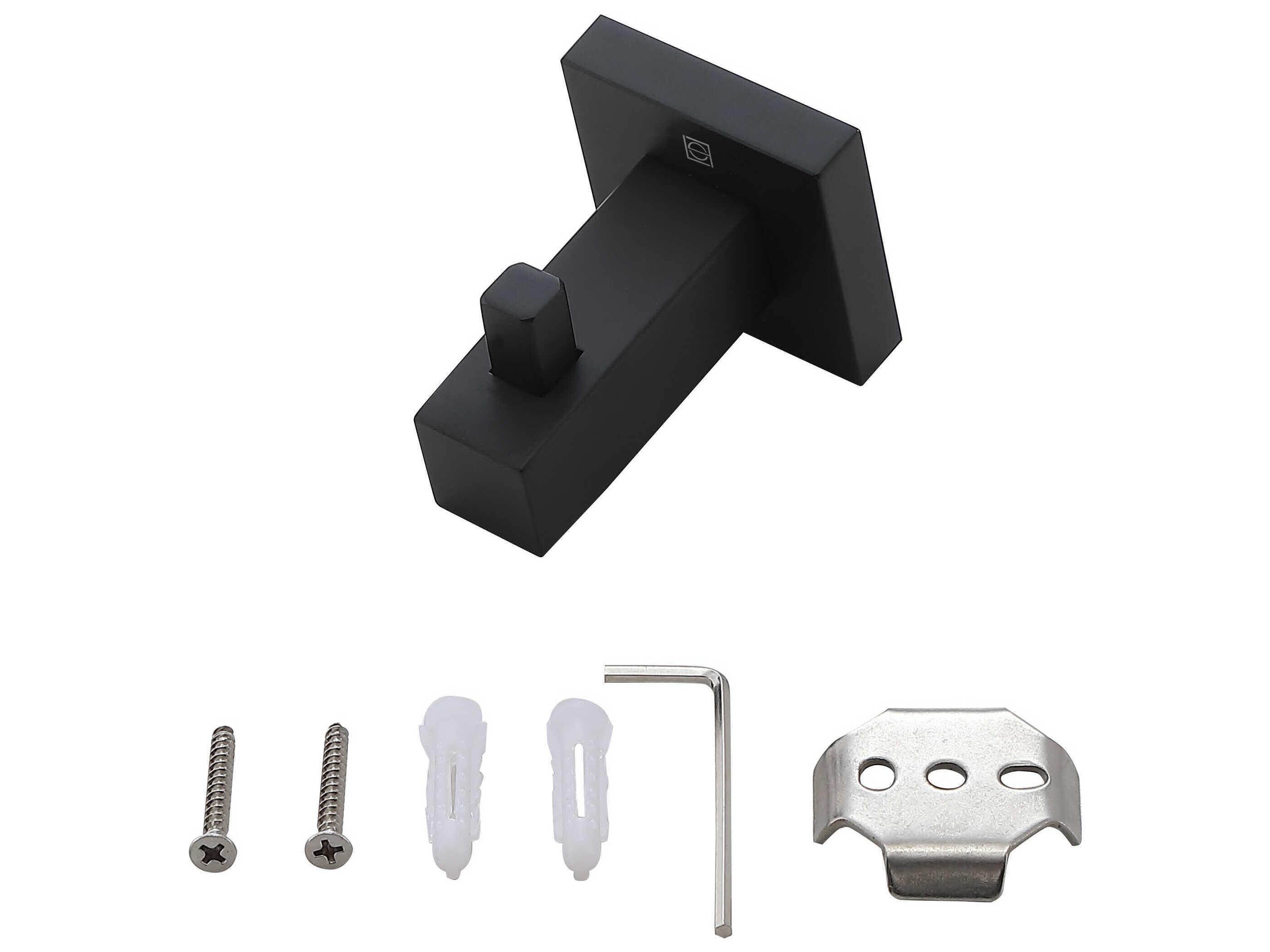 Elegant Lighting Isla Matte Black 4-Piece Bathroom Hardware Set