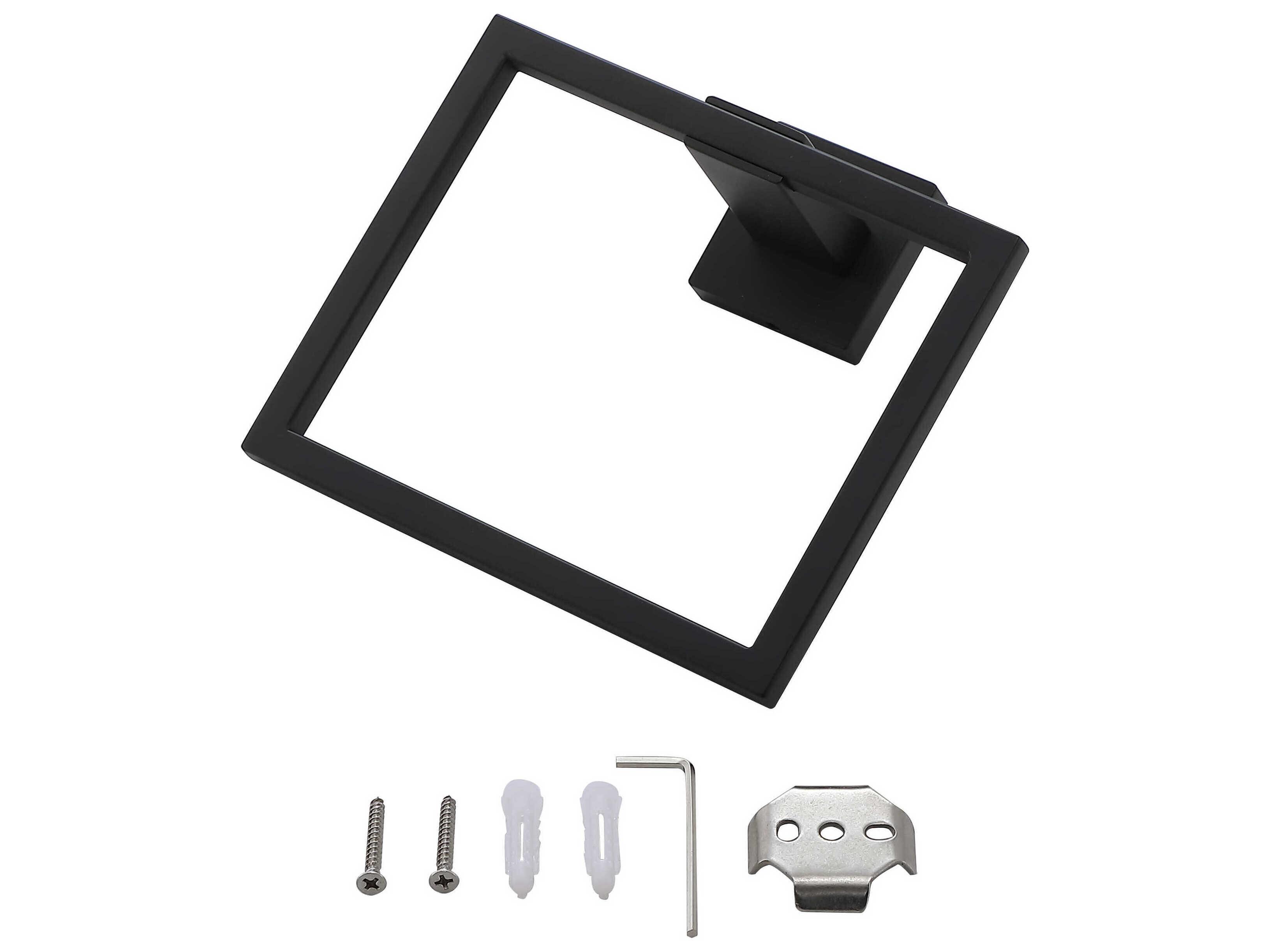 Elegant Lighting Isla Matte Black 4-Piece Bathroom Hardware Set