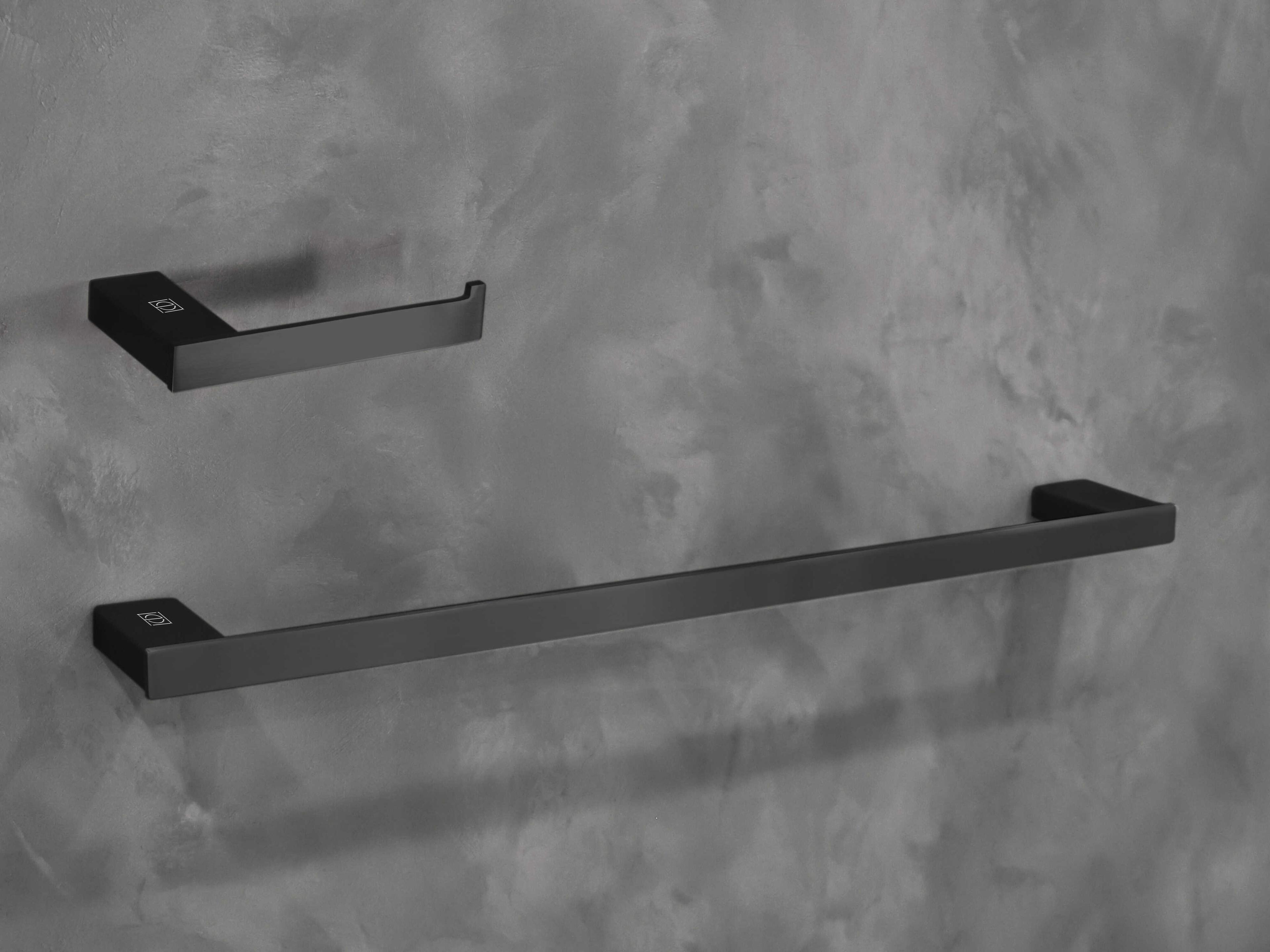 Elegant Lighting Sofia Matte Black 2-Piece Bathroom Hardware Set