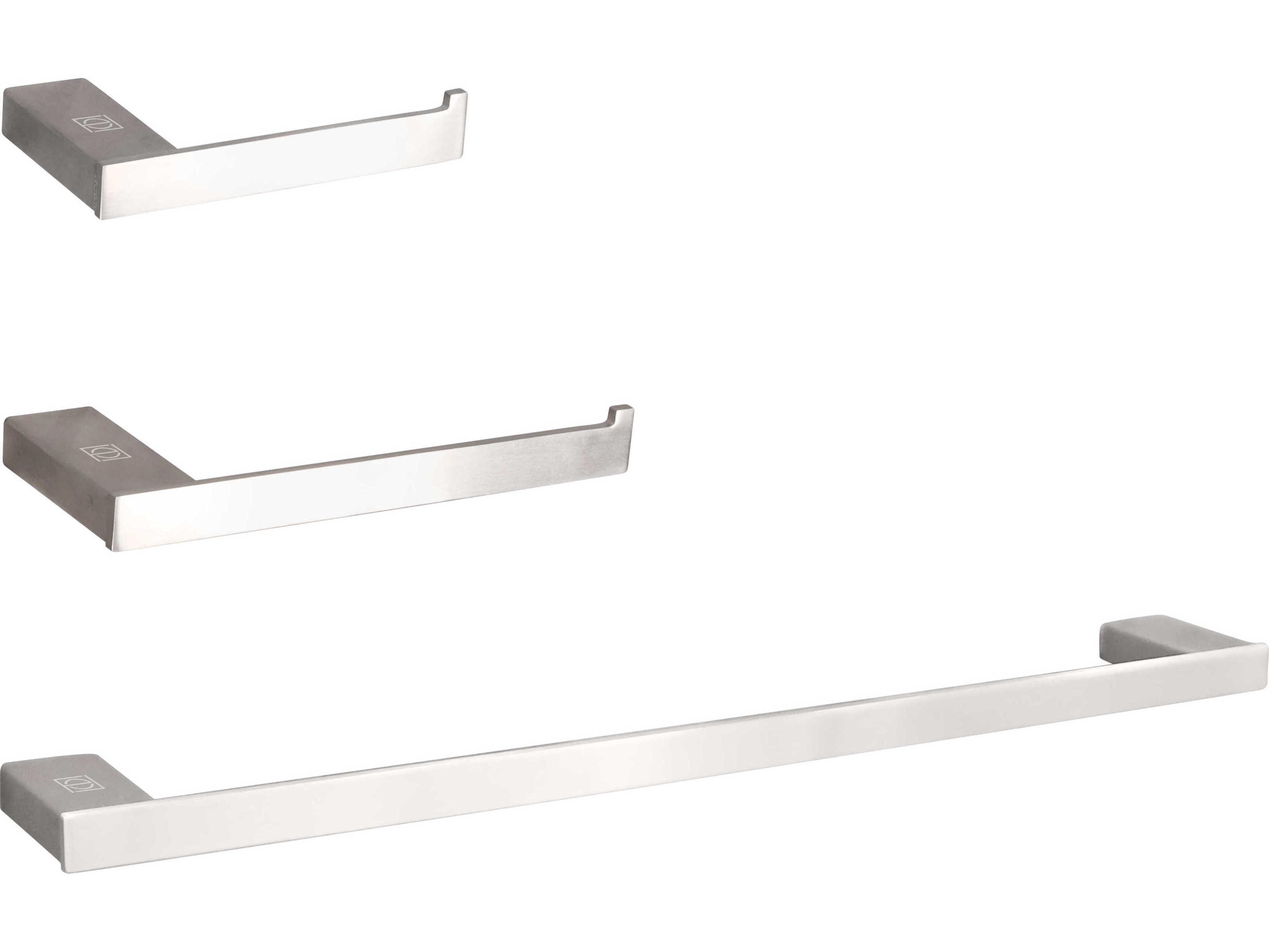 Elegant Lighting Sofia Brushed Nickel 3-Piece Bathroom Hardware Set