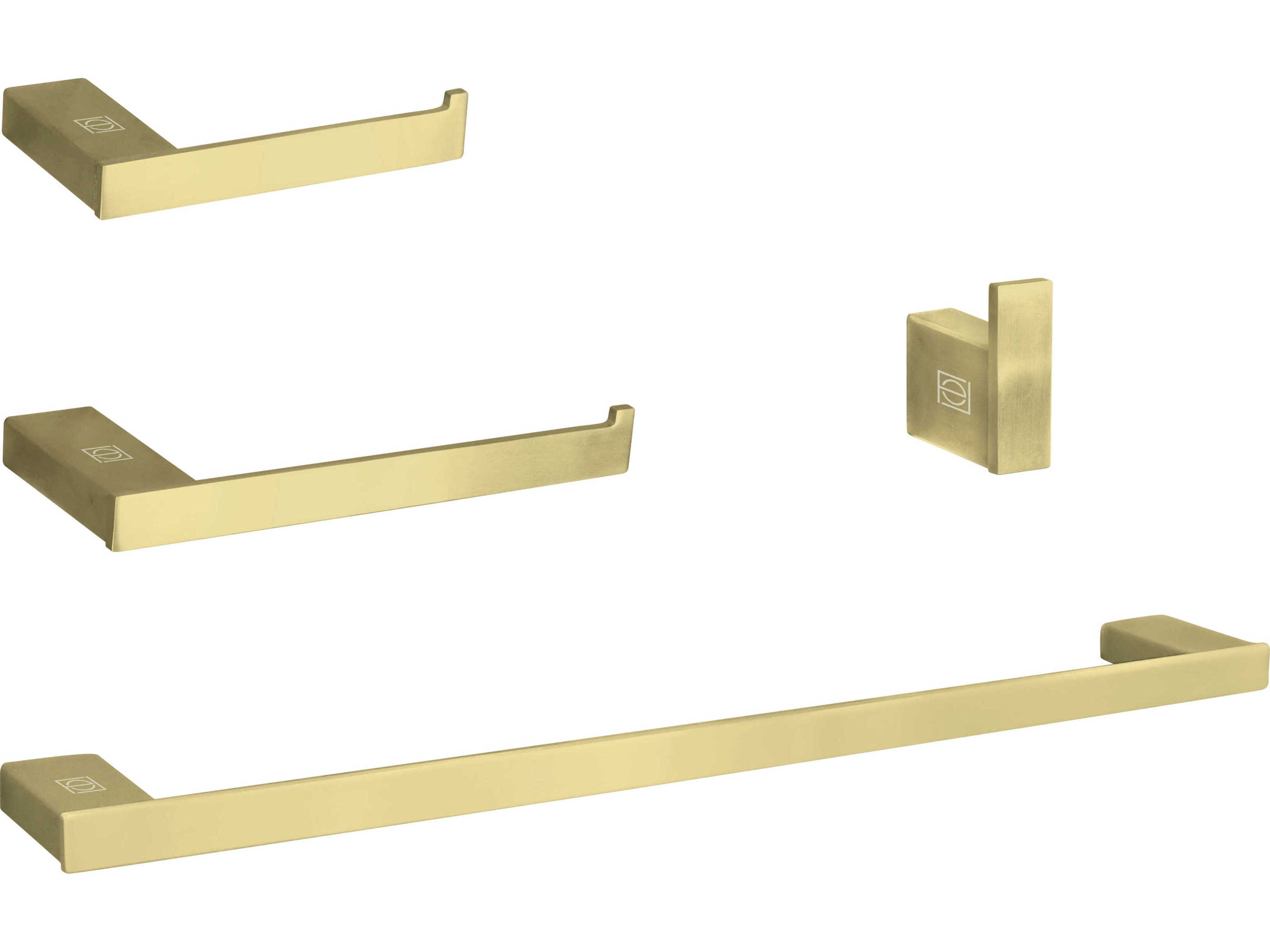 Elegant Lighting Sofia Brushed Gold 4-Piece Bathroom Hardware Set