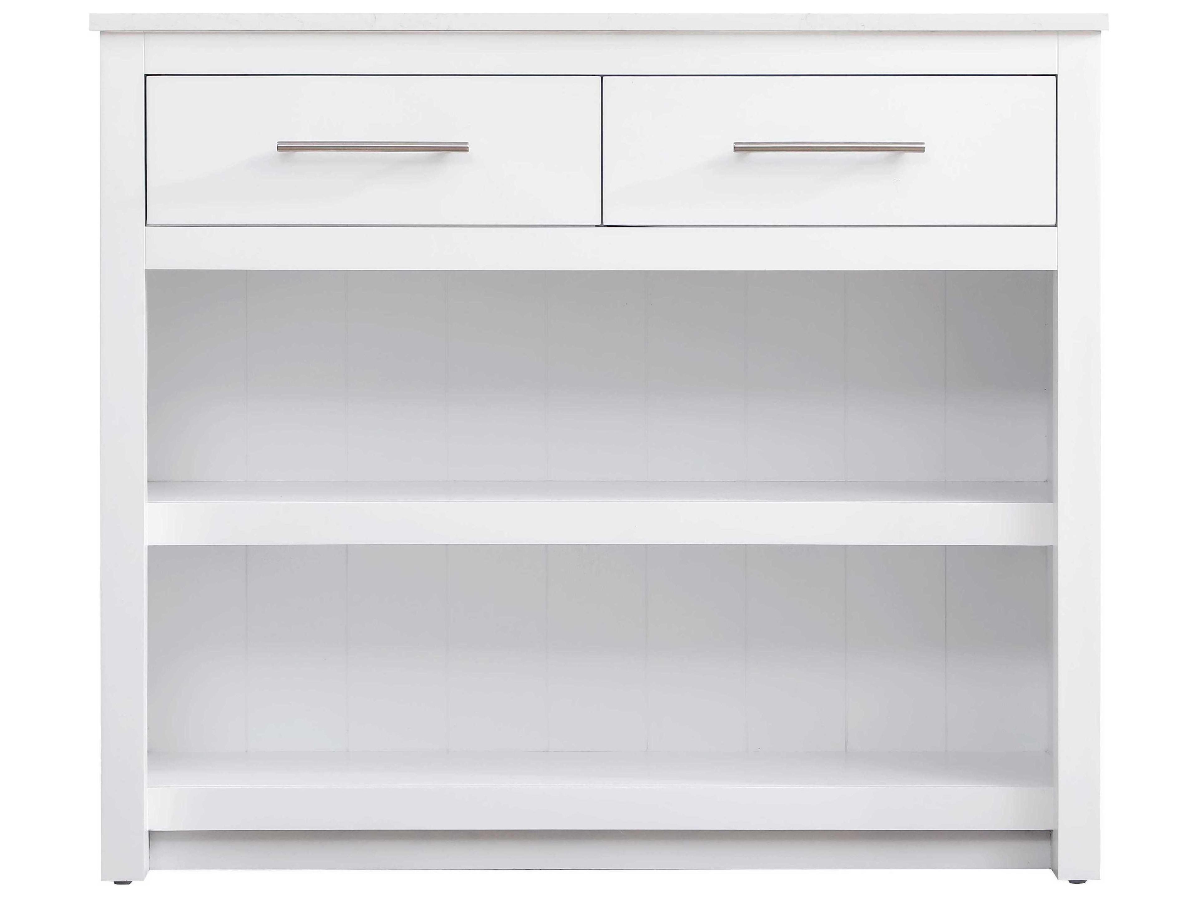 Elegant Lighting Osman Marble White Kitchen Island