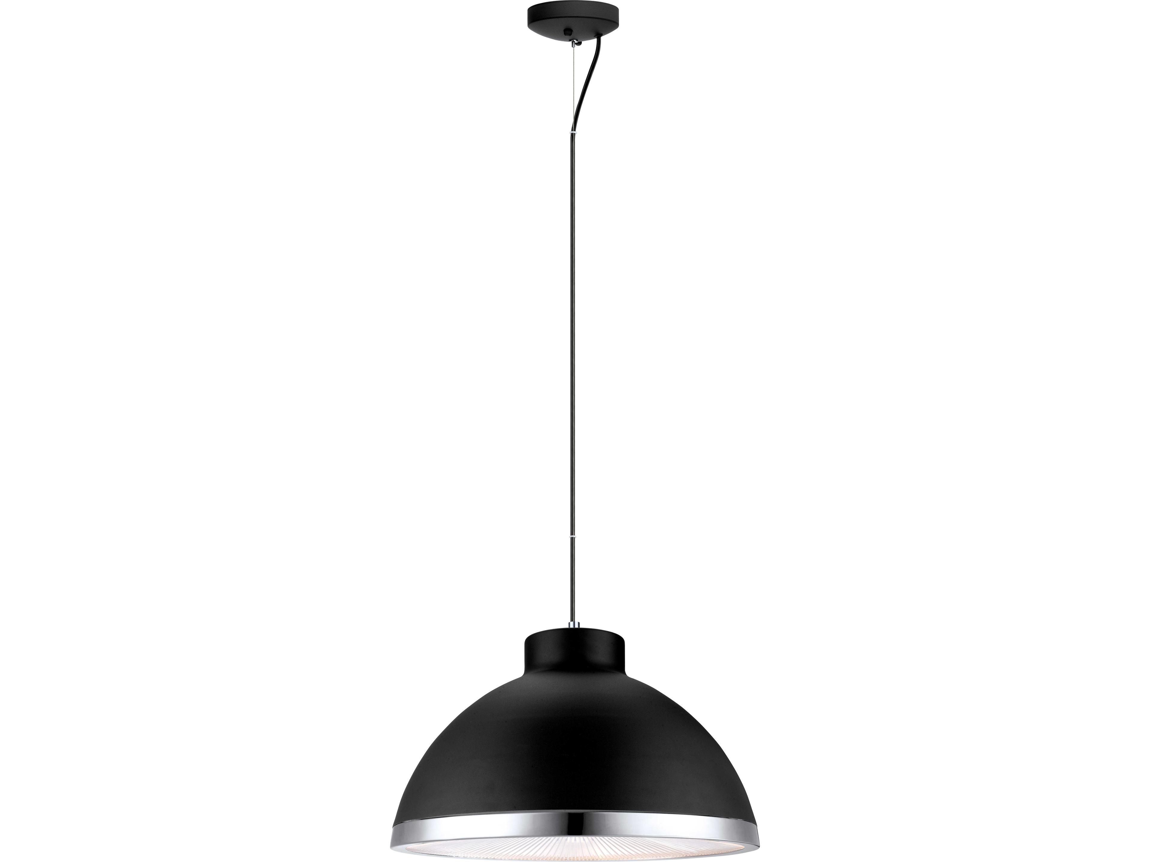Eglo Debed 2-Light Black Chrome Dome Pendant