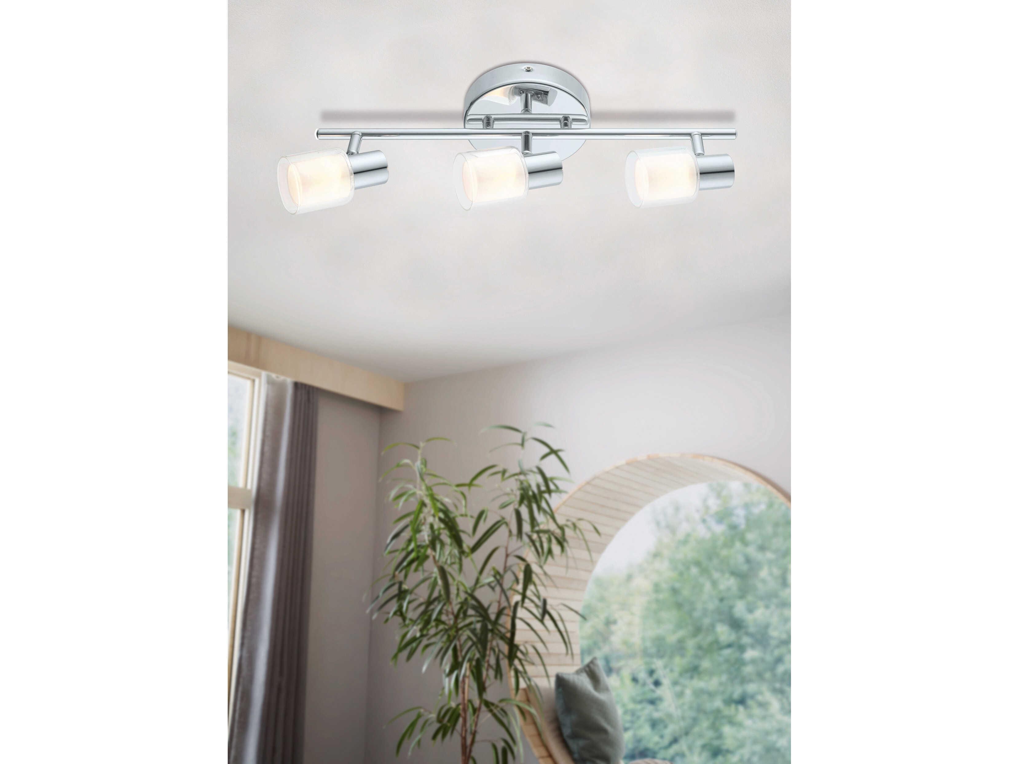 Eglo Salti 3-Light Chrome Track & Rail Light