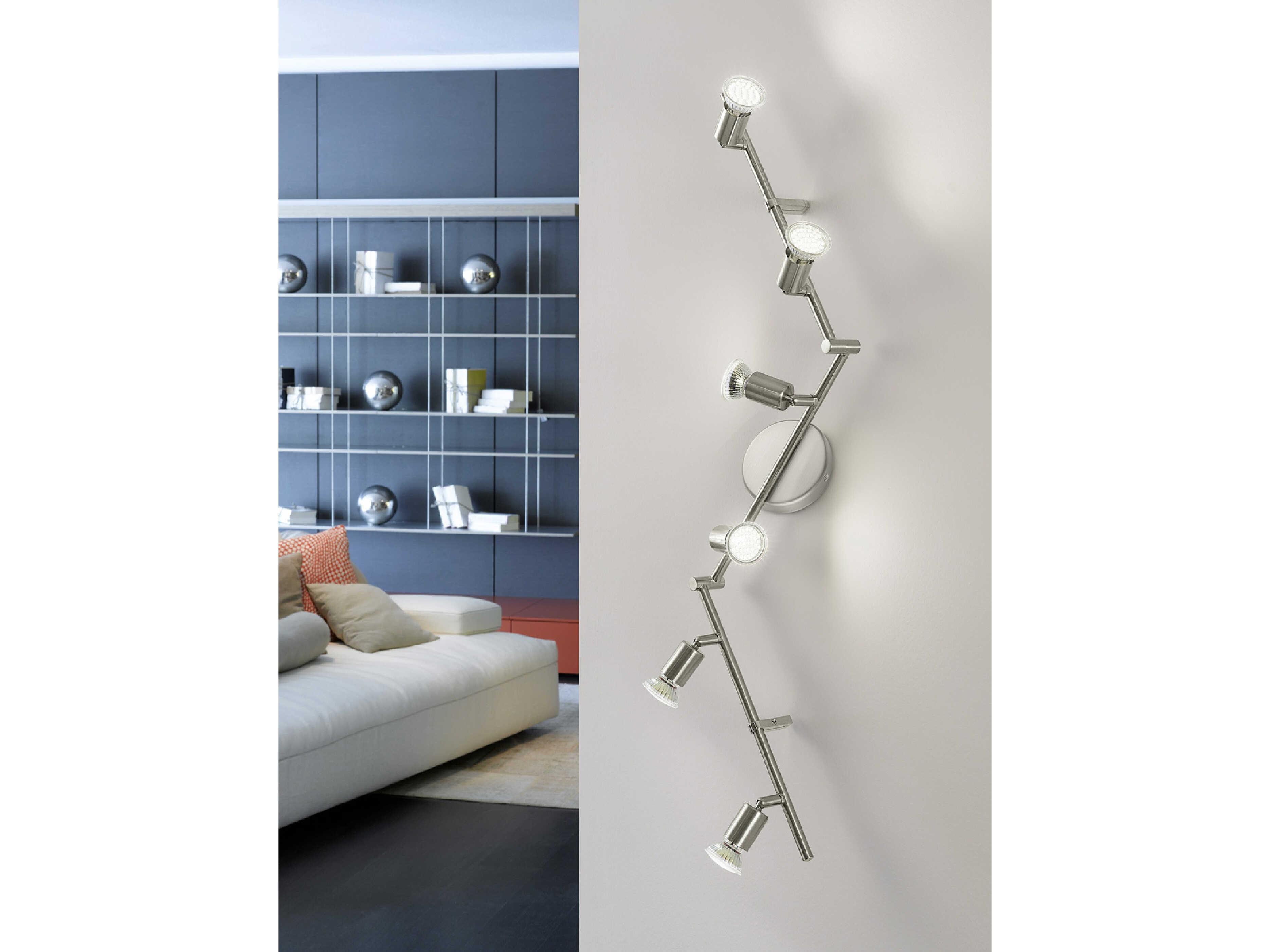 Eglo Buzz 6-Light Matte Nickel Track & Rail Light