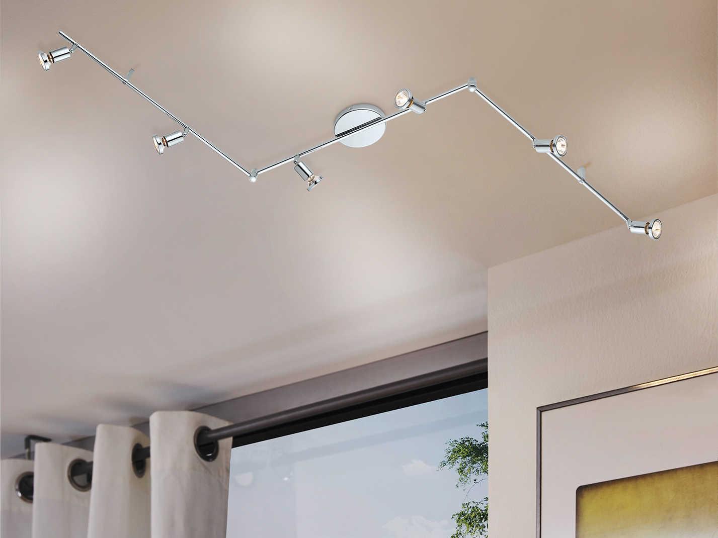 Eglo Buzz 6-Light Chrome Nickel Track & Rail Light