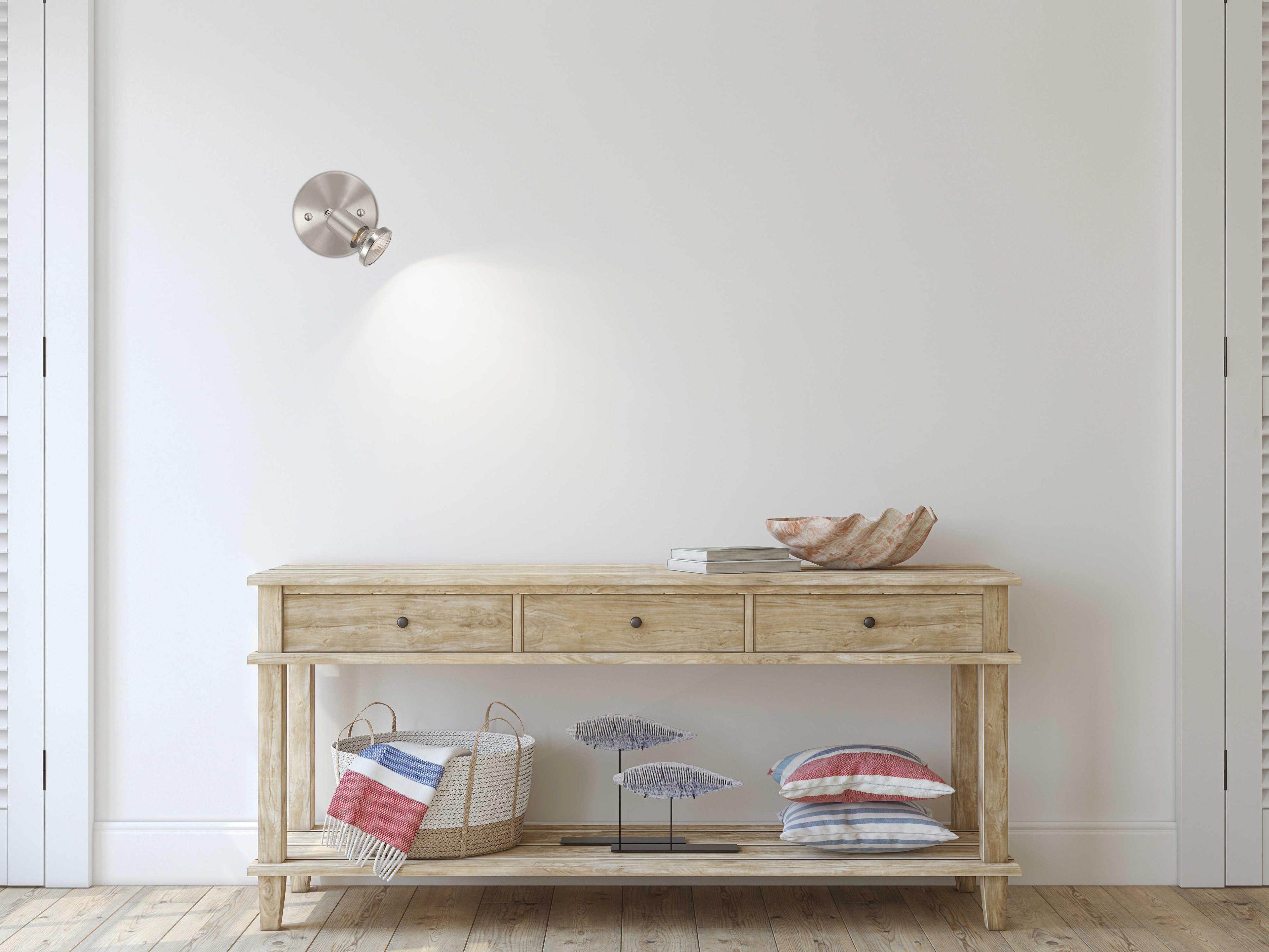 Eglo Buzz 1-Light Matte Nickel Wall Sconce