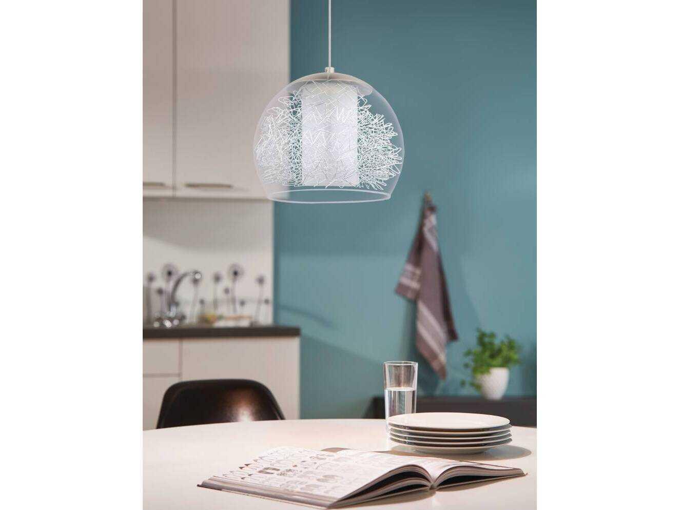 Eglo Altone 1-Light Matte Nickel Dome Mini Pendant