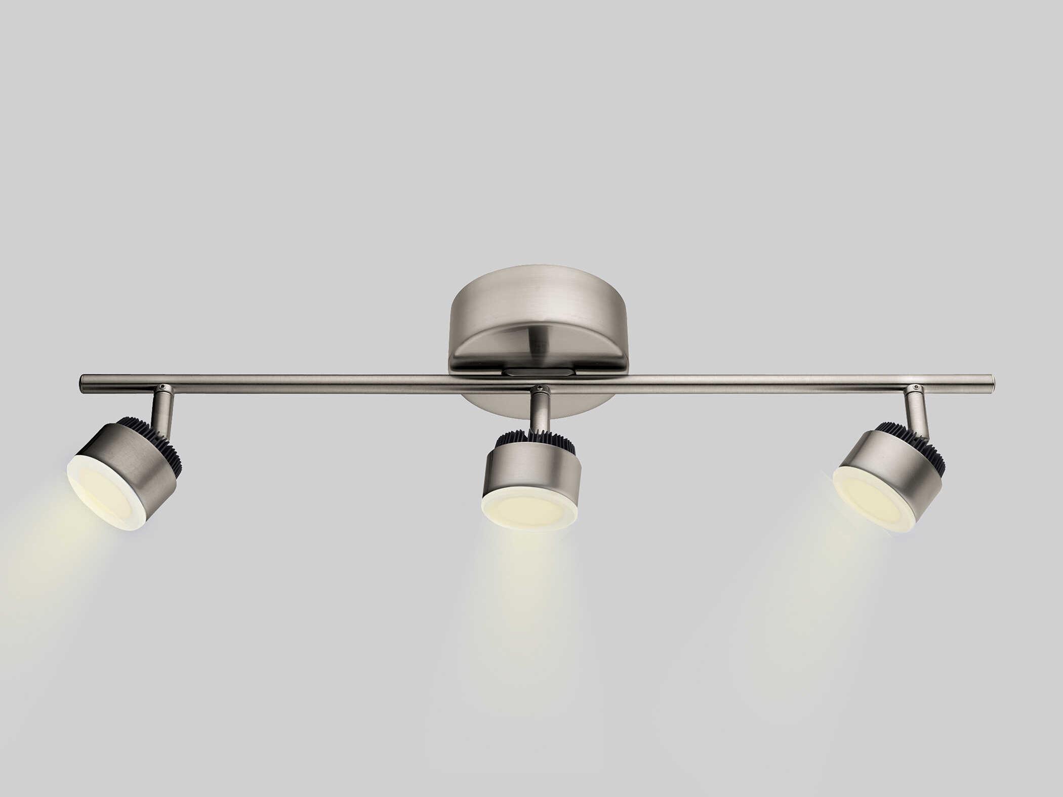 Eglo Armento 3-Light Matte Nickel Round Track & Rail Light