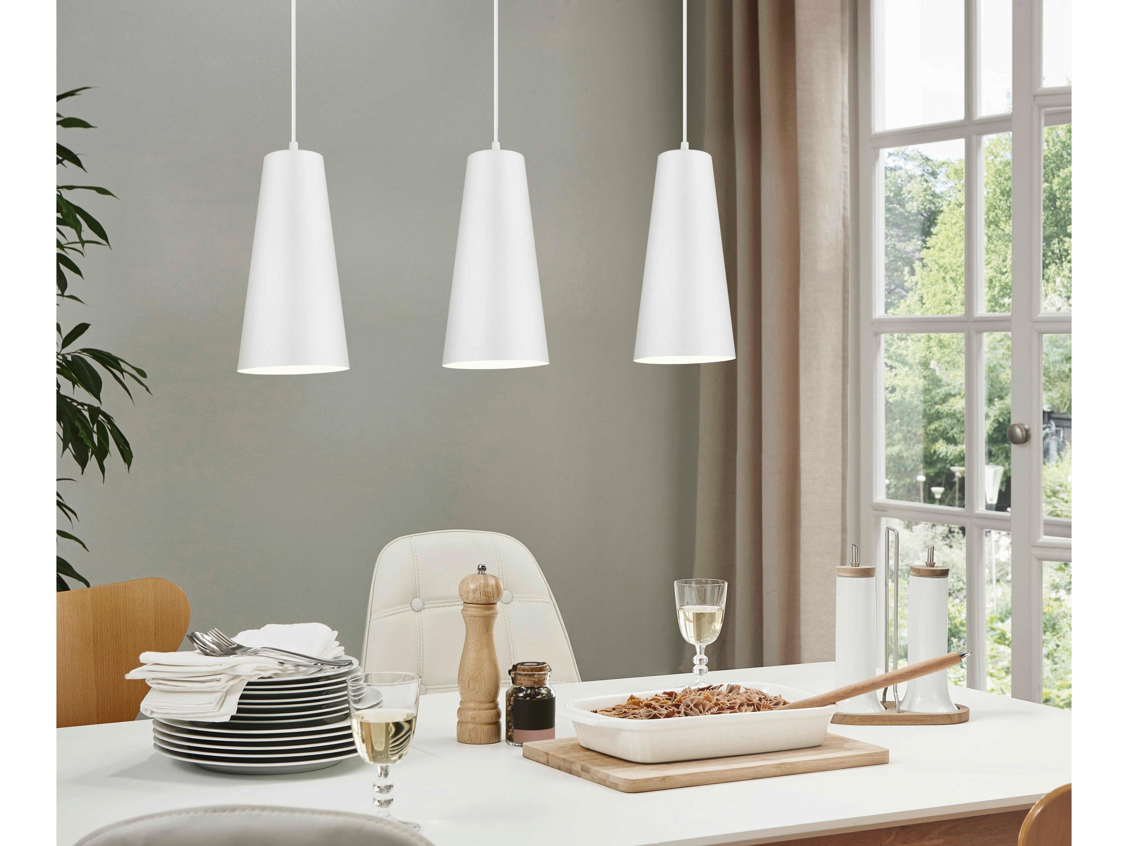 Eglo Pratella 3-Light White Island Pendant