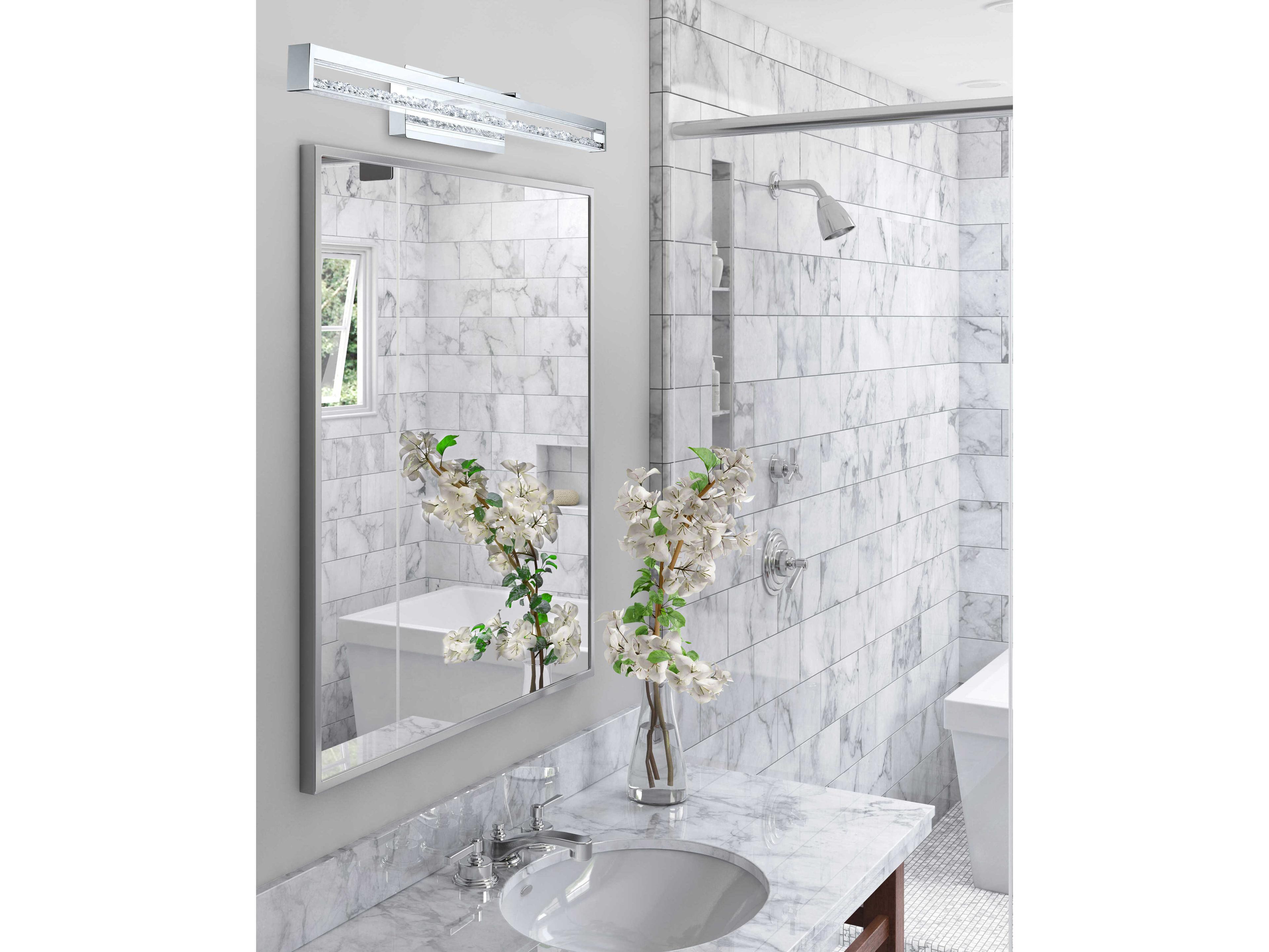 Eglo Cardito 1-Light Chrome Vanity Light