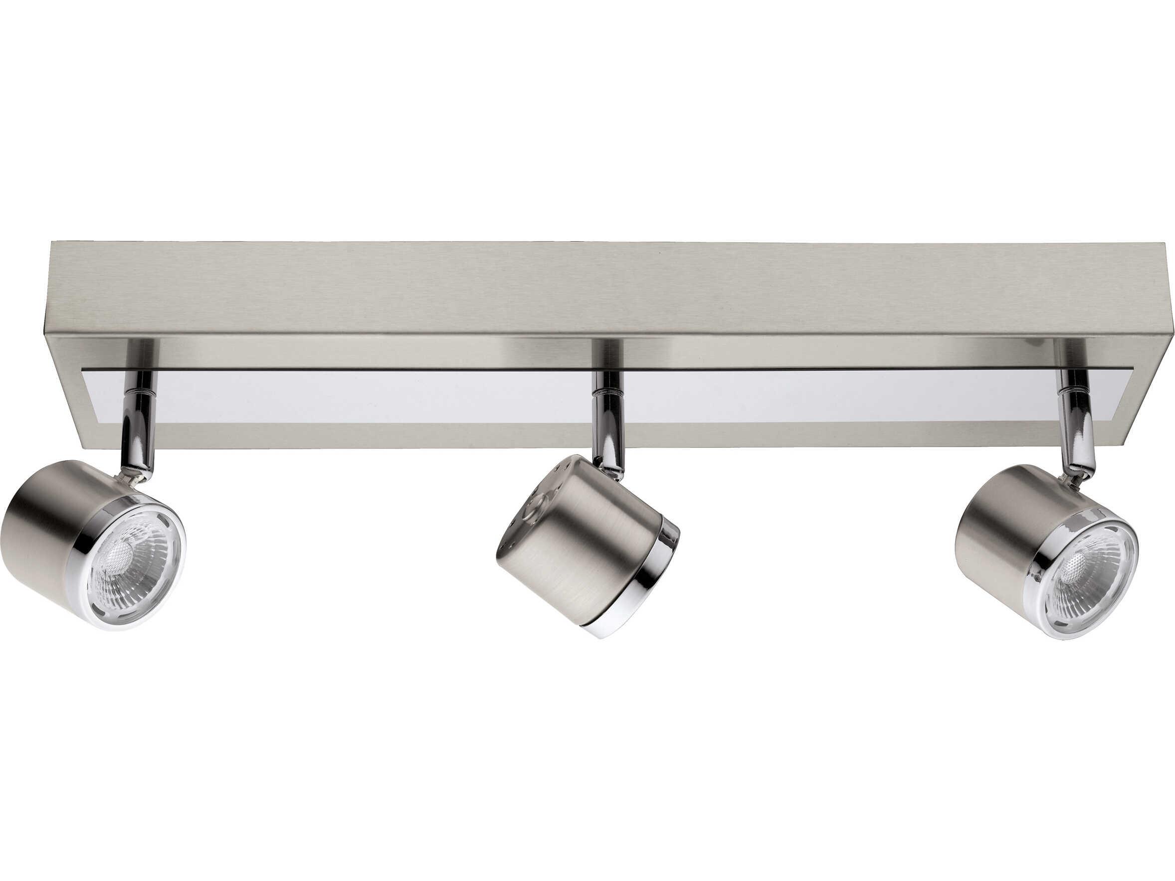 Eglo Pierino 3-Light Matte Nickel Chrome Track & Rail Light